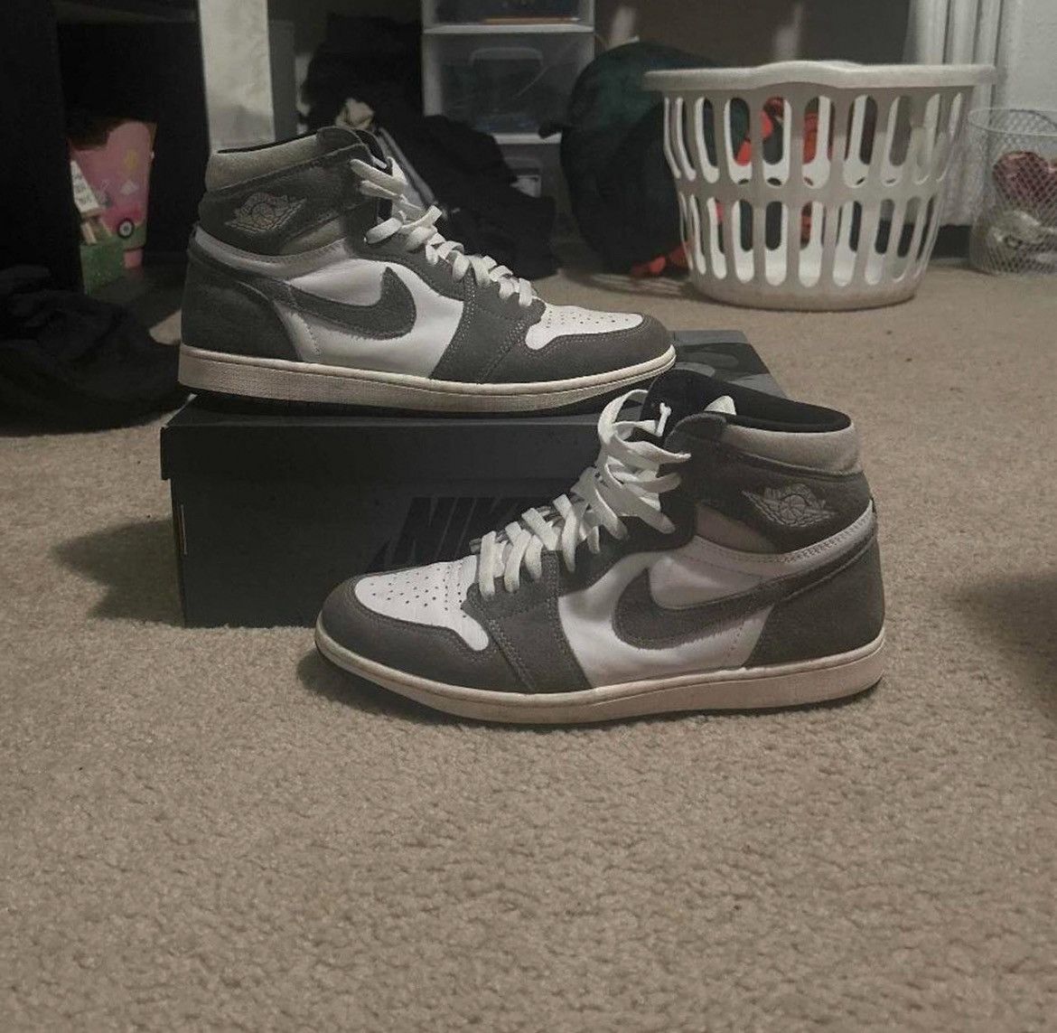 Nike Jordan 1 retro OG washed black Size US 11 / EU 44 - 1 Thumbnail