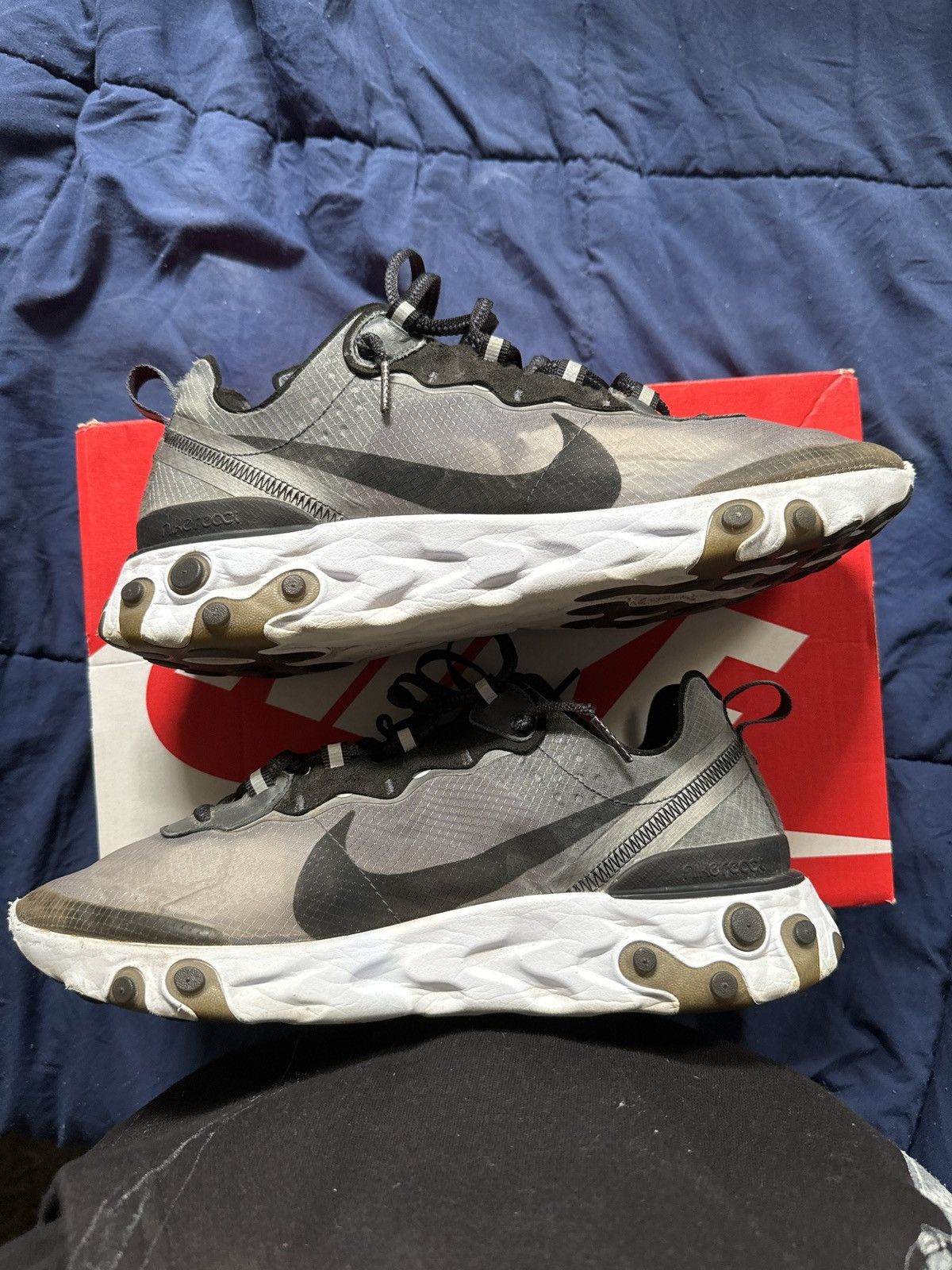 Nike react element 87 anthracite black best sale