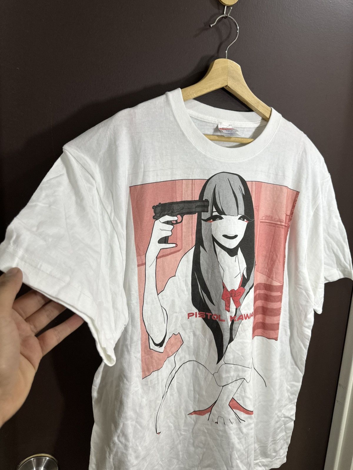 Anime Vintage Y2K Avazure Pistol Kawaii Tshirt Anime Manga Size US XXL / EU 58 / 5 - 8 Thumbnail