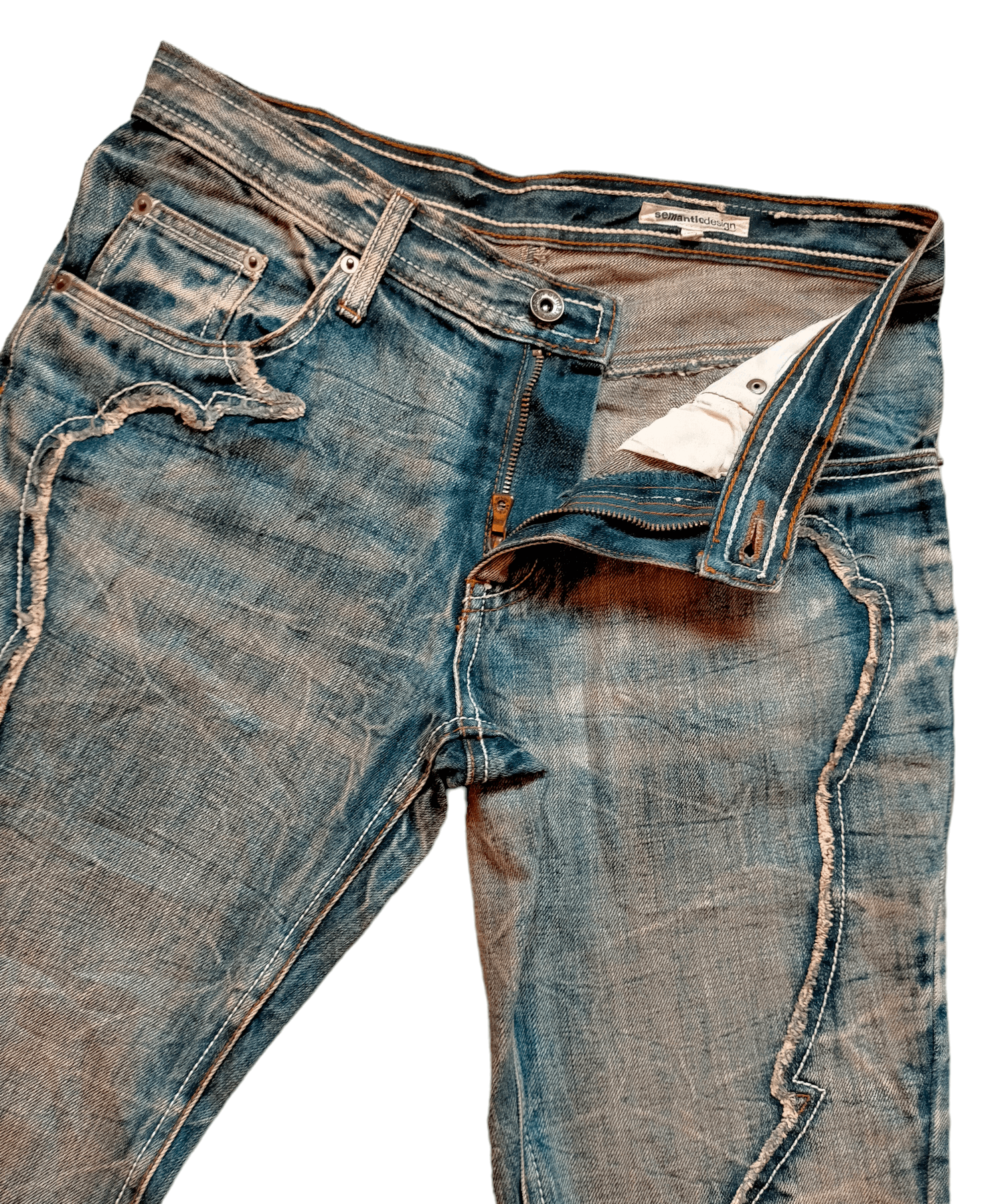 Hysteric Glamour Flare Jeans Semantic Design Acid Wash Boot cut Denim Size US 30 / EU 46 - 6 Thumbnail