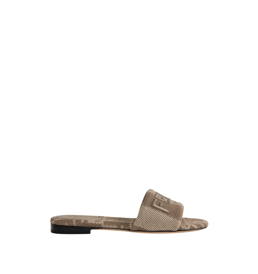 Fendi o1h1sh11225 Sunshine Jacquard Slide in Grey Size US 5 / IT 35 - 1 Thumbnail