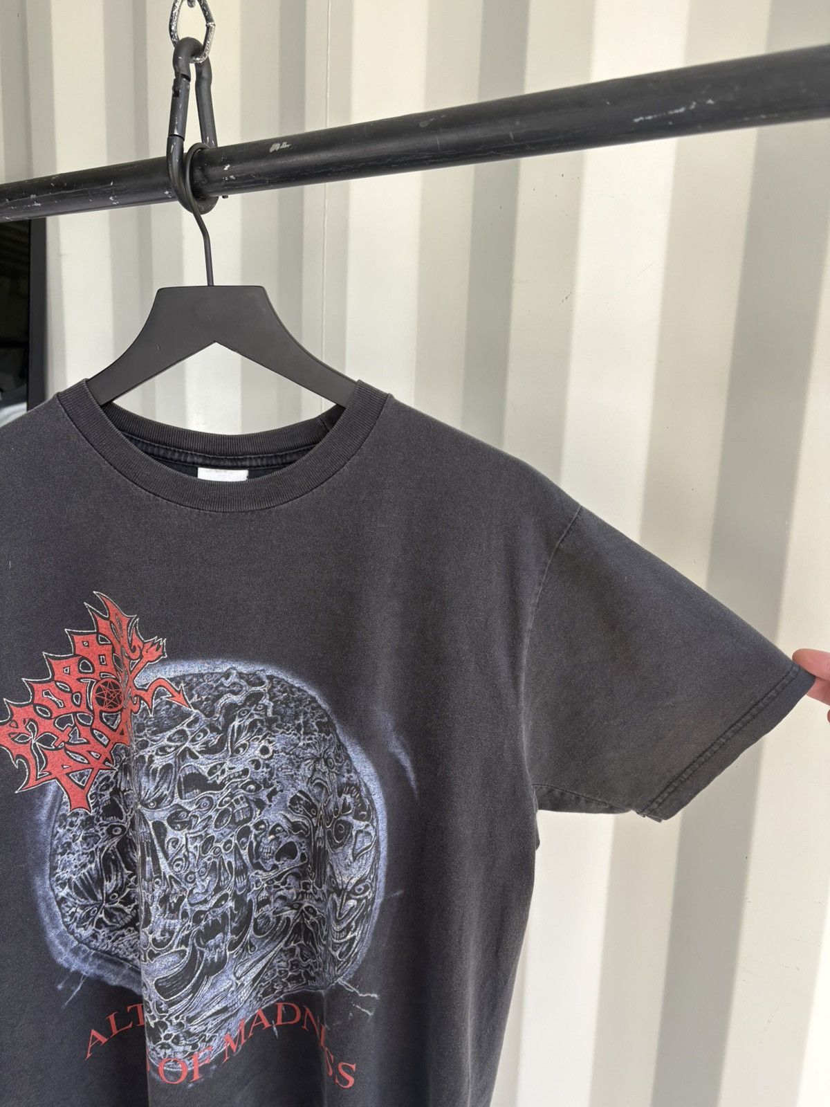 Band Tees Morbid Angel Master of Chaos Thrashed Sun Faded ERD GRUNGE Size US L / EU 52-54 / 3 - 3 Thumbnail