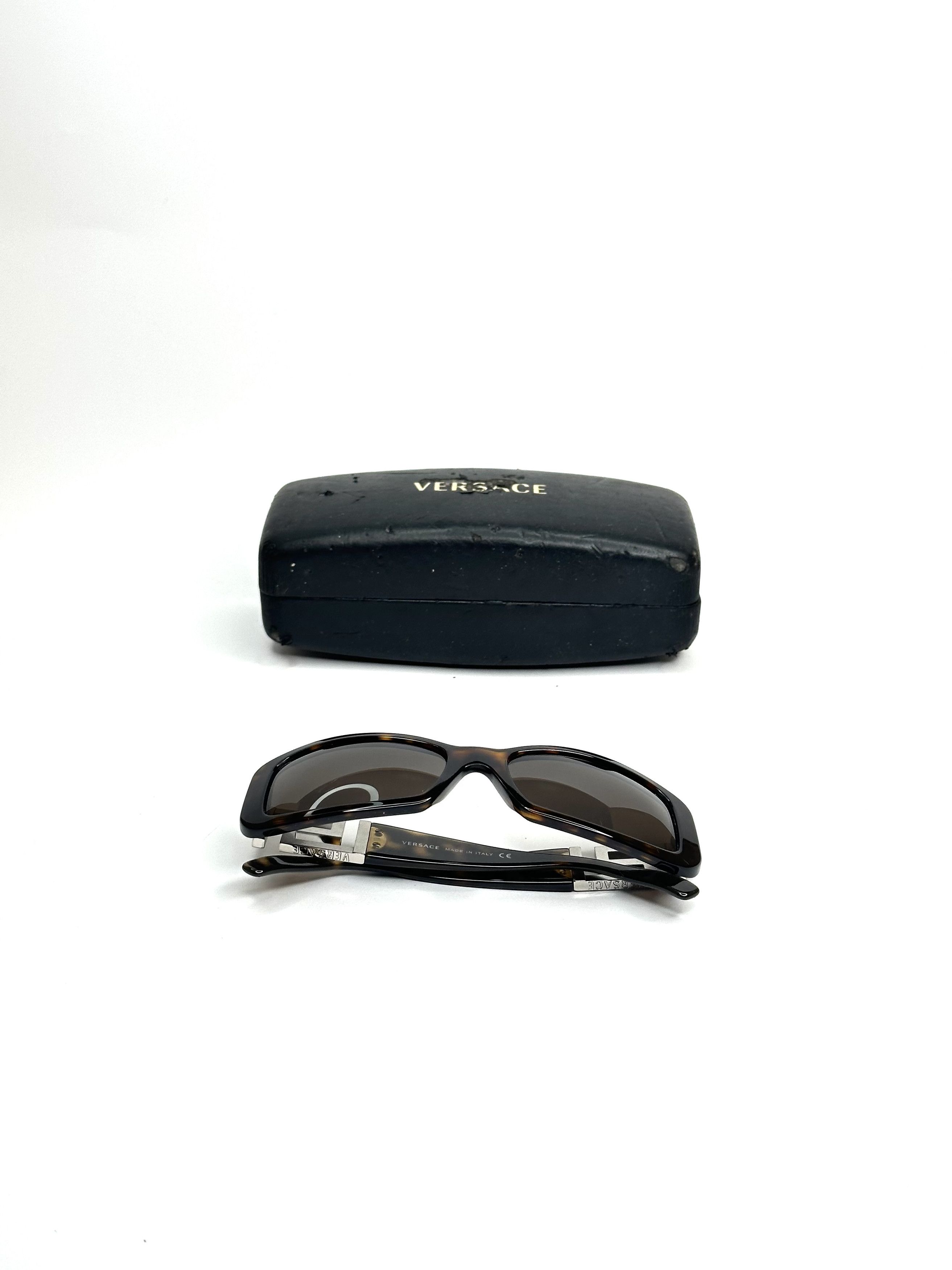 Versace Versace Swarovski Barocco Squared Sunglasses Size ONE SIZE - 6 Thumbnail