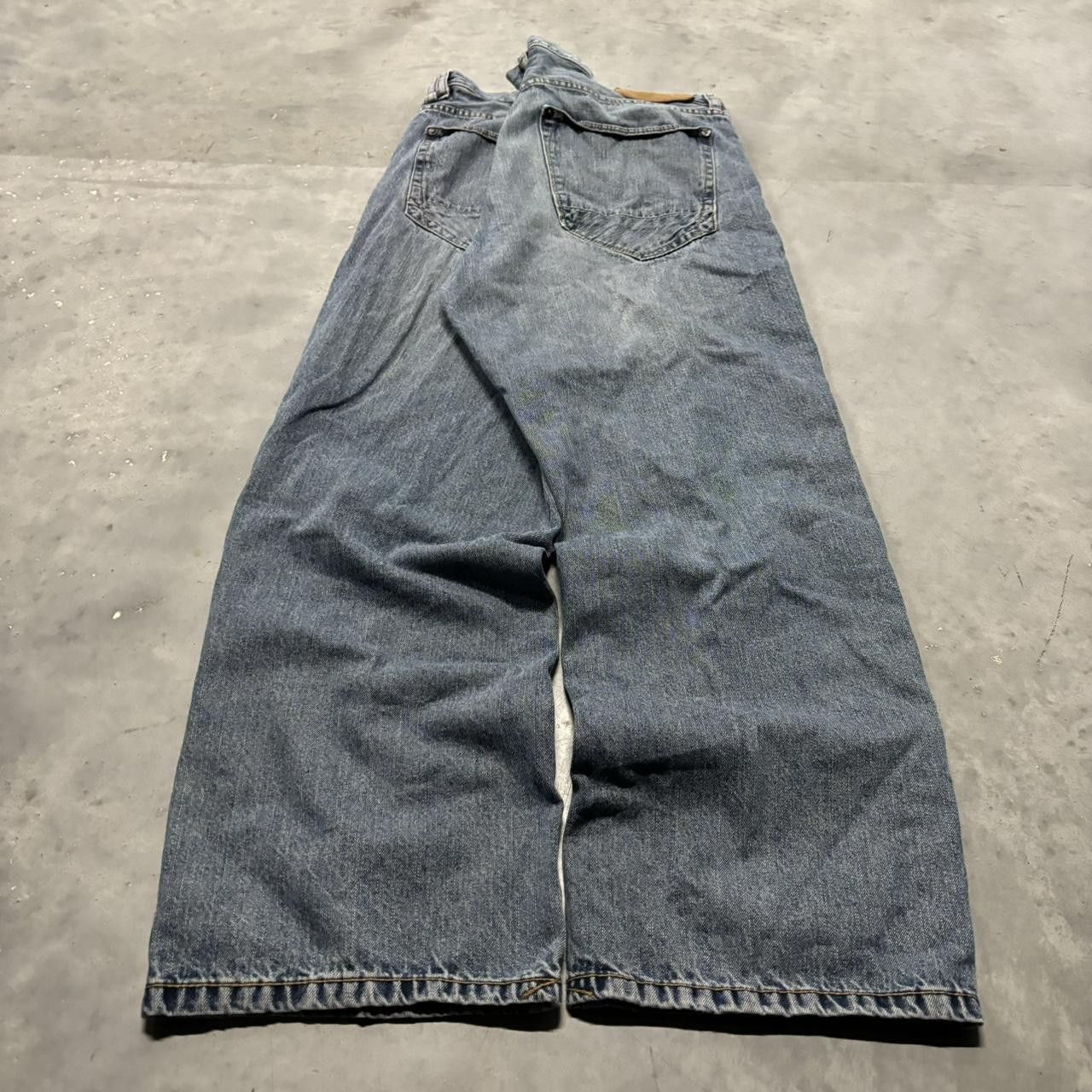 Sean John × Vintage Crazy Vintage Y2K/2000s Baggy Grunge Dark Wash Sean John Skater Denim Jeans! Size US 36 / EU 52 - 4 Thumbnail