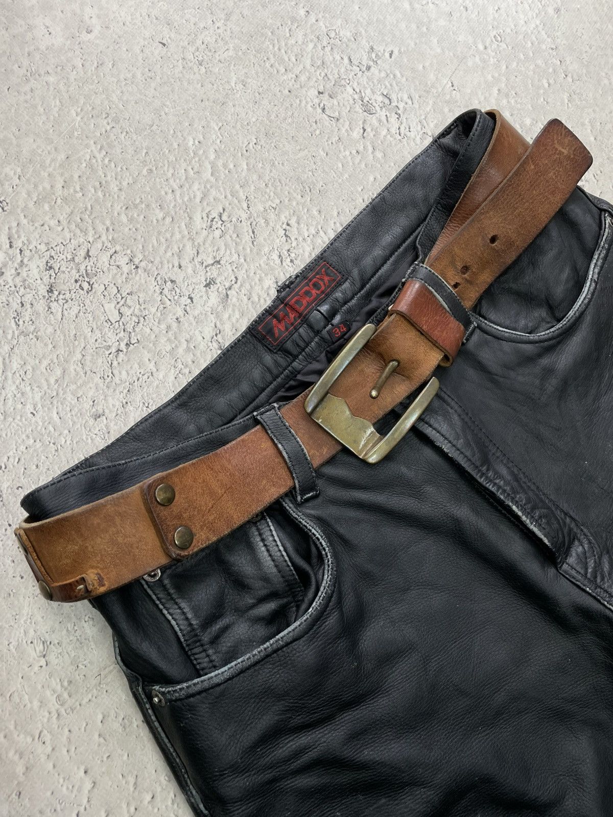 Diesel Rare Diesel big logo leather avant garde belt y2k Size ONE SIZE - 3 Thumbnail