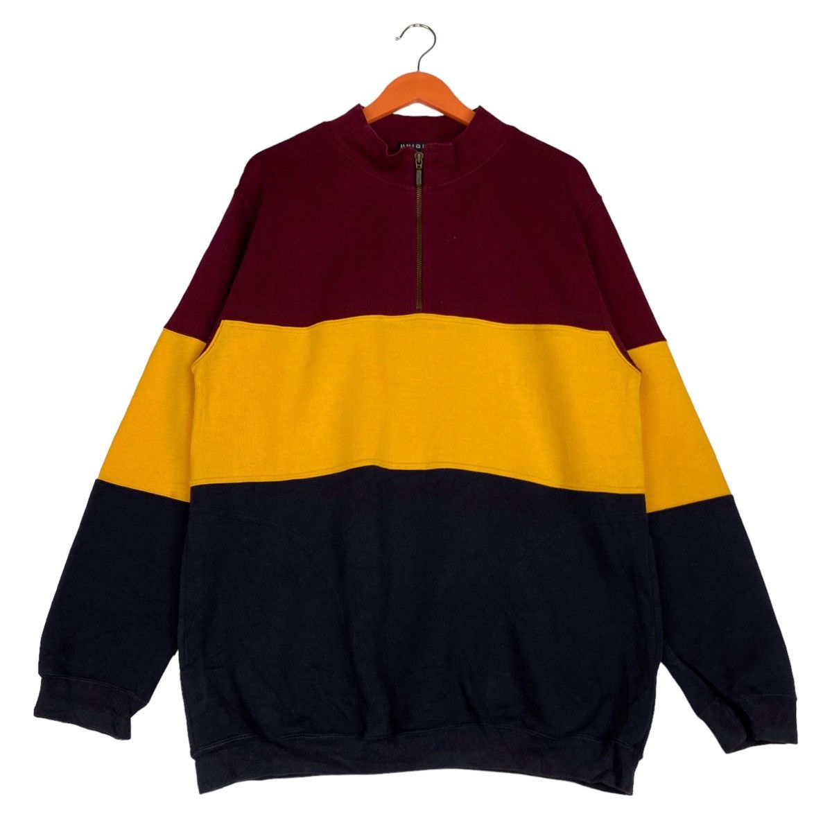 Uniqlo × Vintage Vintage Uniqlo Quater Zip Turtleneck Sweatshirt Size US L / EU 52-54 / 3 - 1 Thumbnail