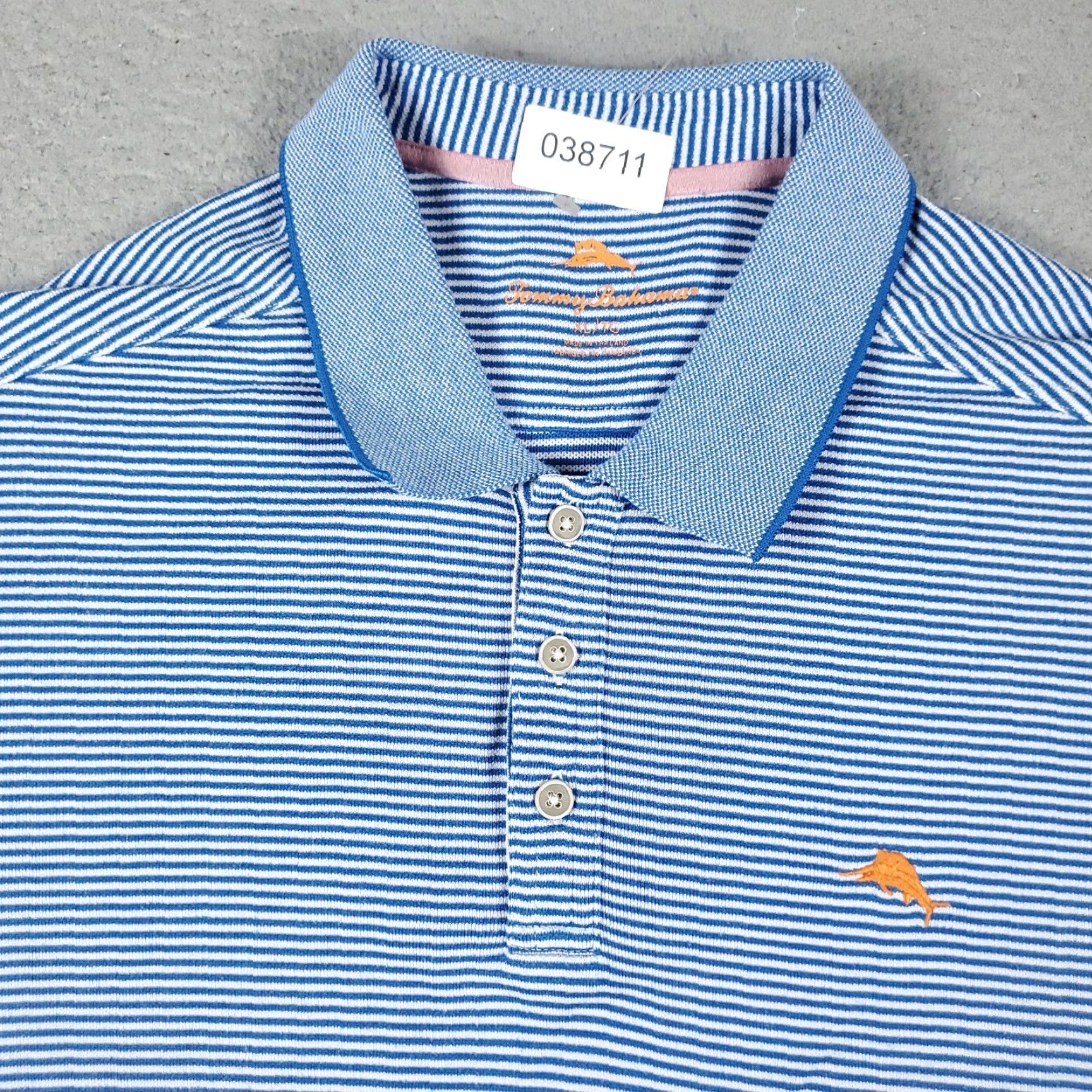 Tommy Bahama Tommy Bahama Polo Shirt Mens XL Blue White Striped Short Sleeve Polo Shirt Mens XL Blue White Striped Casual Classic Preppy Size US XL / EU 56 / 4 - 2 Thumbnail