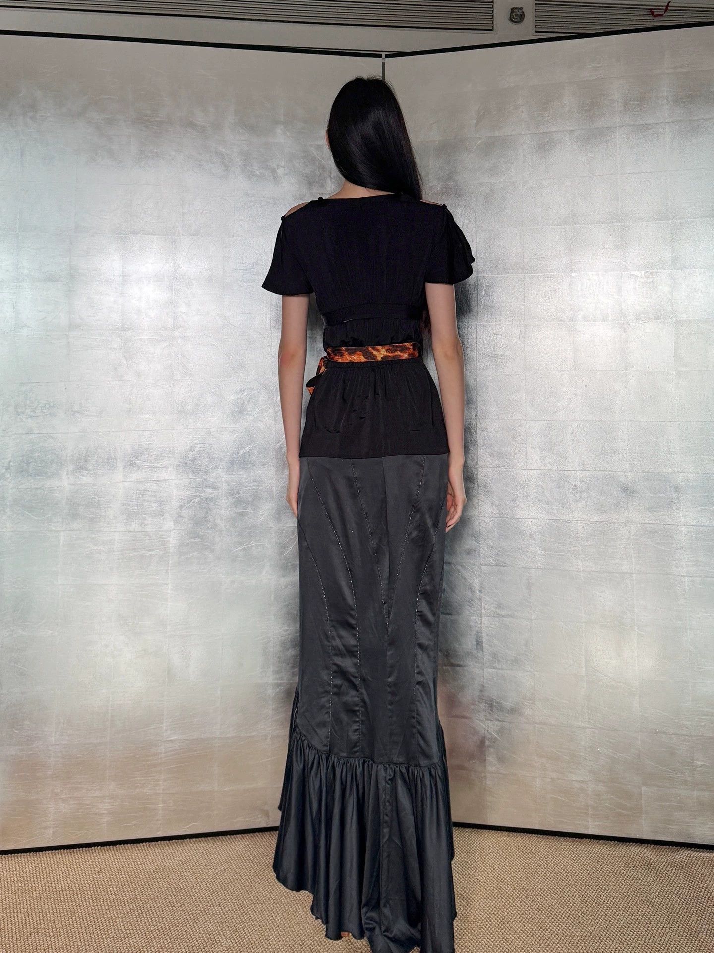 Just Cavalli Women's Just Cavalli Shoulder-Cutout Tie-Waist Top Size S / US 4 / IT 40 - 7 Thumbnail