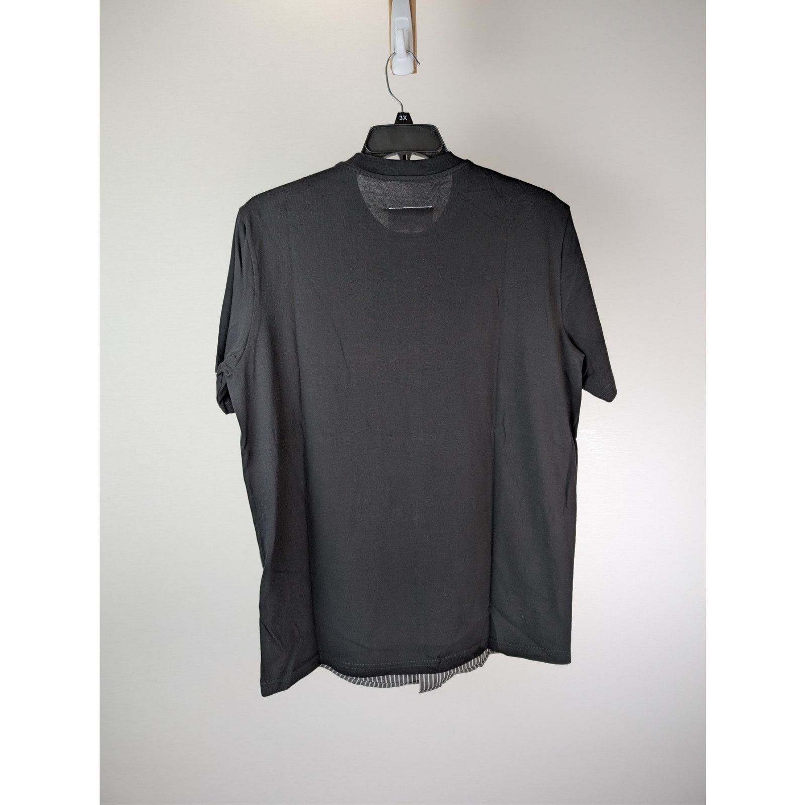 Maison Margiela o1rshd1 striped button-up t-shirt in Black Size US M / EU 48-50 / 2 - 11 Thumbnail