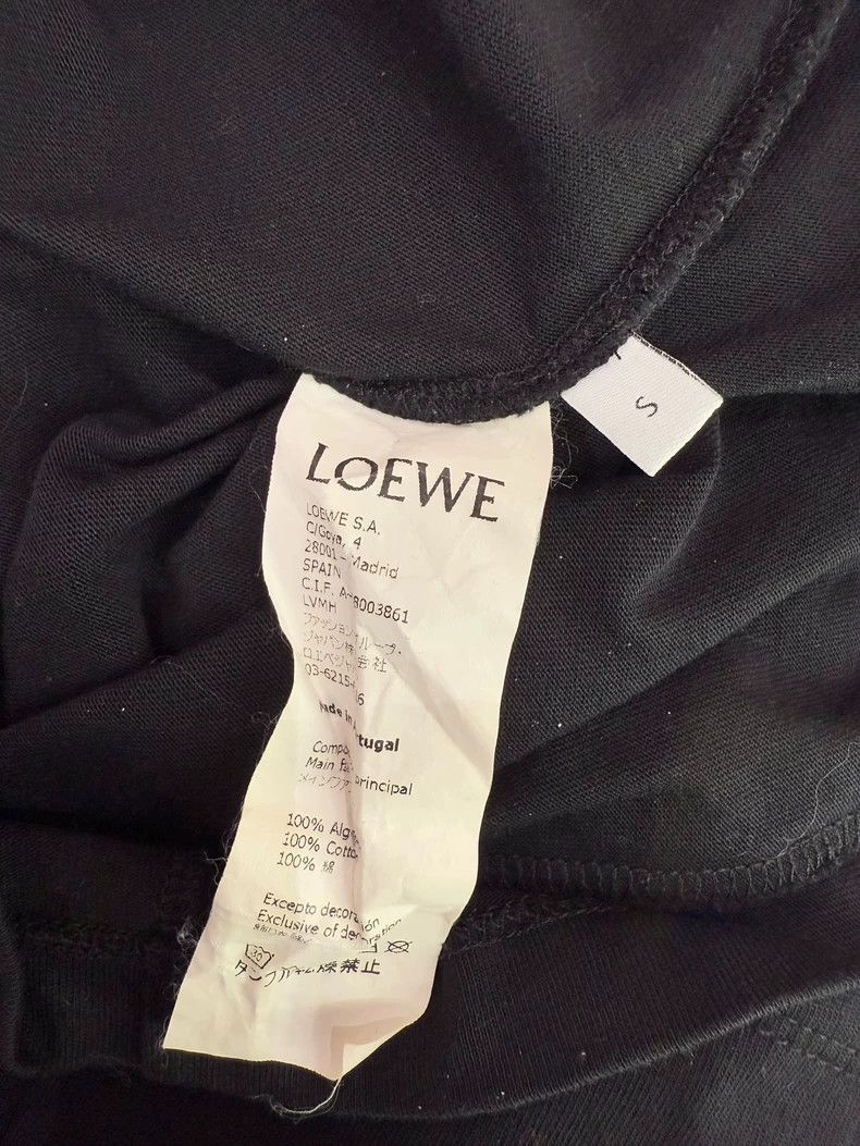 Loewe LOEWE Classic Logo embroidered irregular short sleeve T-sh Size S / US 4 / IT 40 - 4 Thumbnail