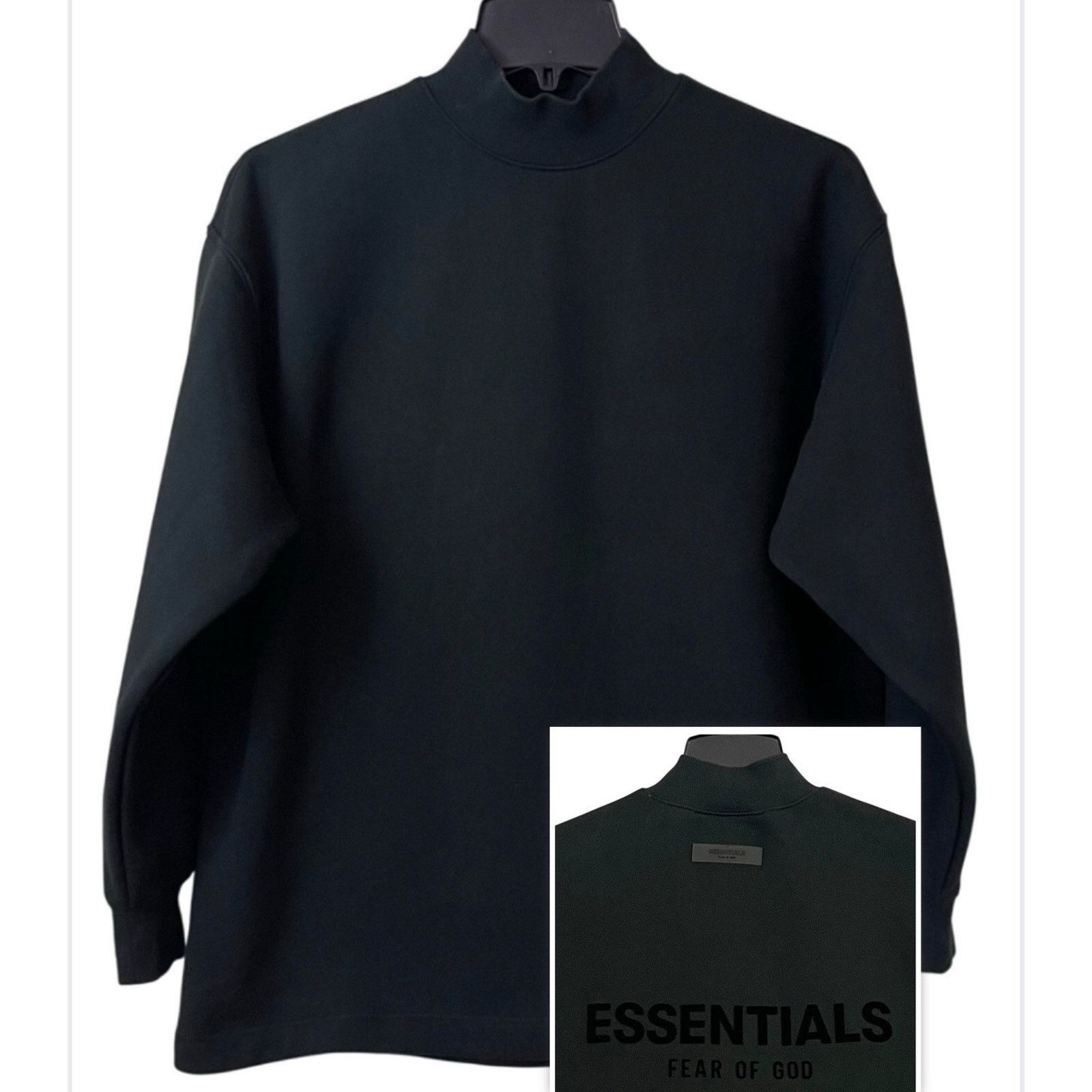 Fear of God Essentials Sweatshirt Mens XXS Black Limo