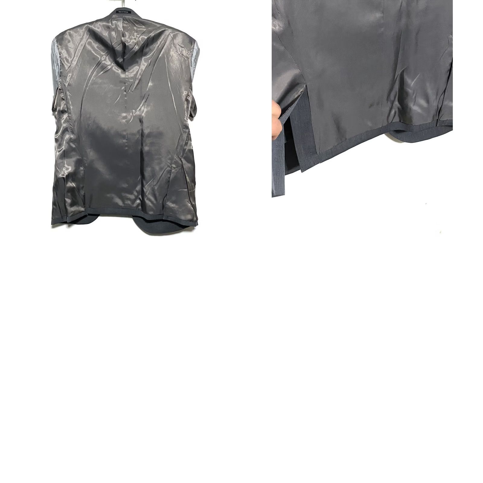 Egara Egara Wool Suit Jacket Mens 40S Slim Fit 2 Button Blazer Business Professional Size 40R - 9 Thumbnail