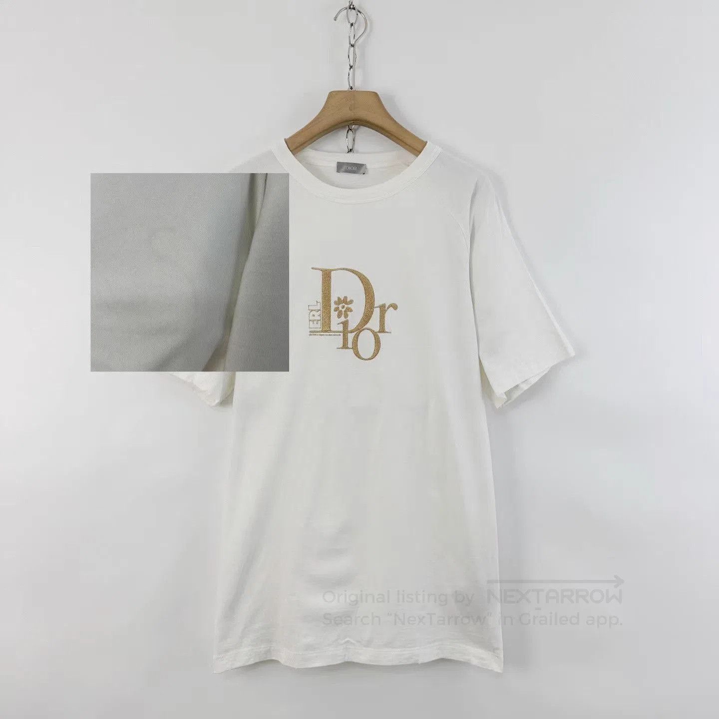 Dior White Short Sleeve Graphic Tee. Size US M / EU 48-50 / 2 - 7 Thumbnail