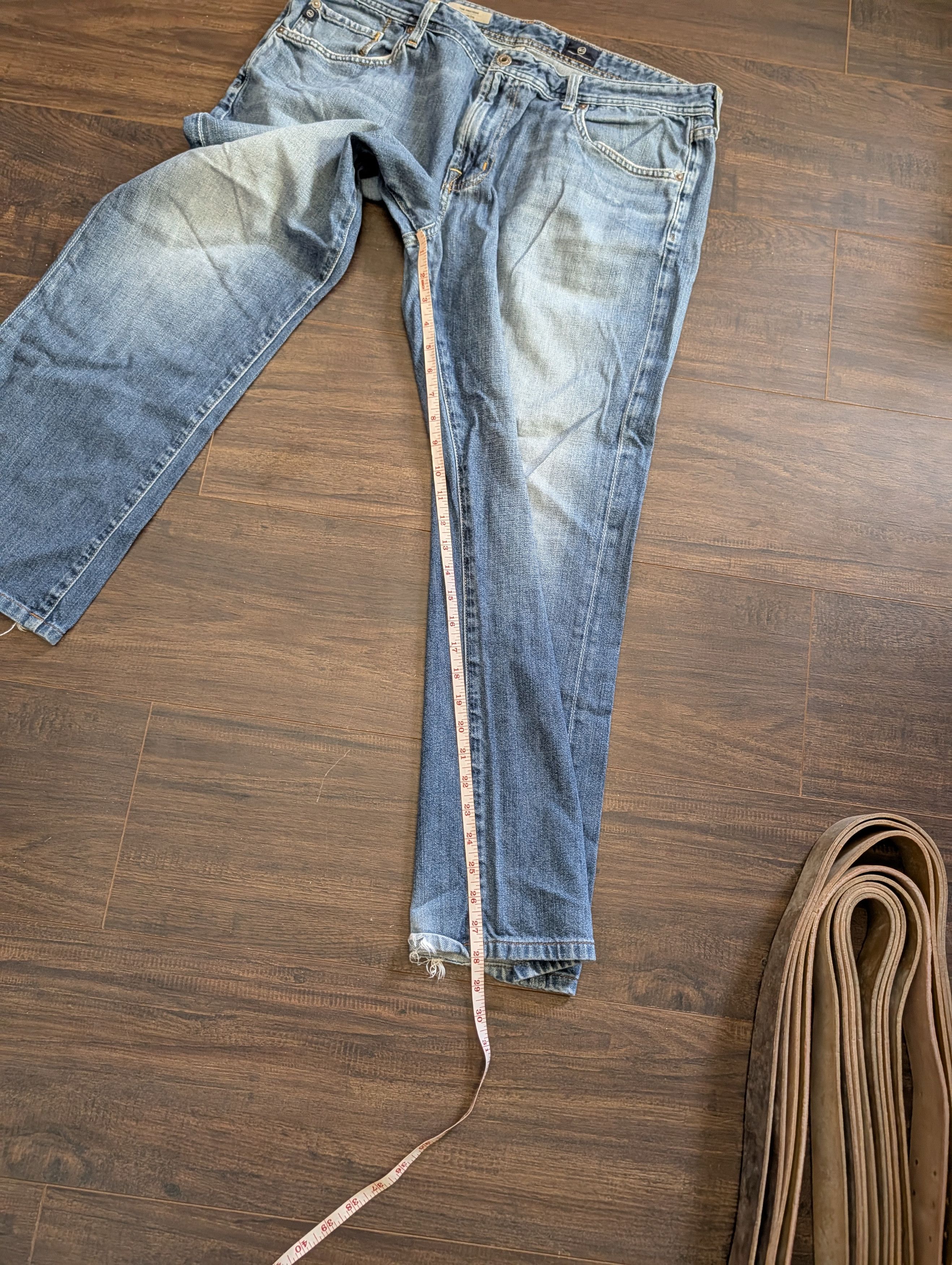 AG Adriano Goldschmied The Protege straight leg MiUSA blue denim jeans 38 Size US 38 / EU 54 - 15 Thumbnail