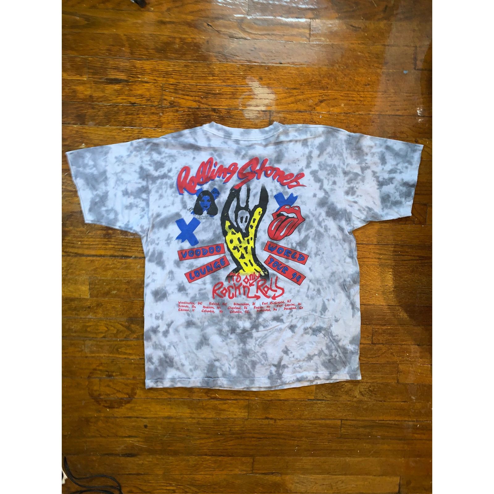 Vintage 1994 Rolling Stones Voodoo Lounge Tour Shirt XL USA