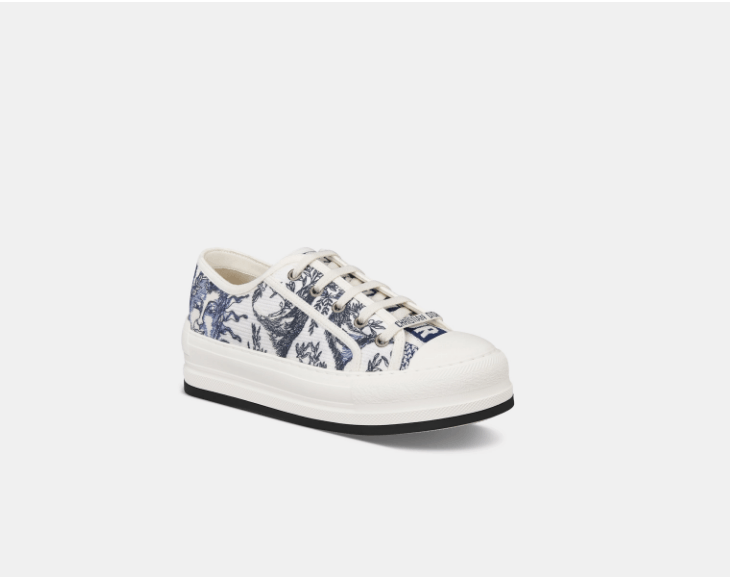 Dior o1w1db10825 KCK385 Low-Top Sneakers in White/Blue Size US 12 / IT 42 - 2 Thumbnail