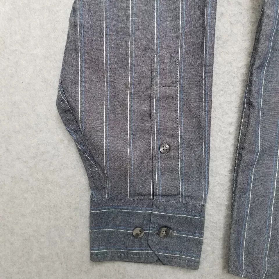 Original Penguin Penguin Shirt Mens Medium Gray Striped Casual Button Down Size US M / EU 48-50 / 2 - 6 Thumbnail