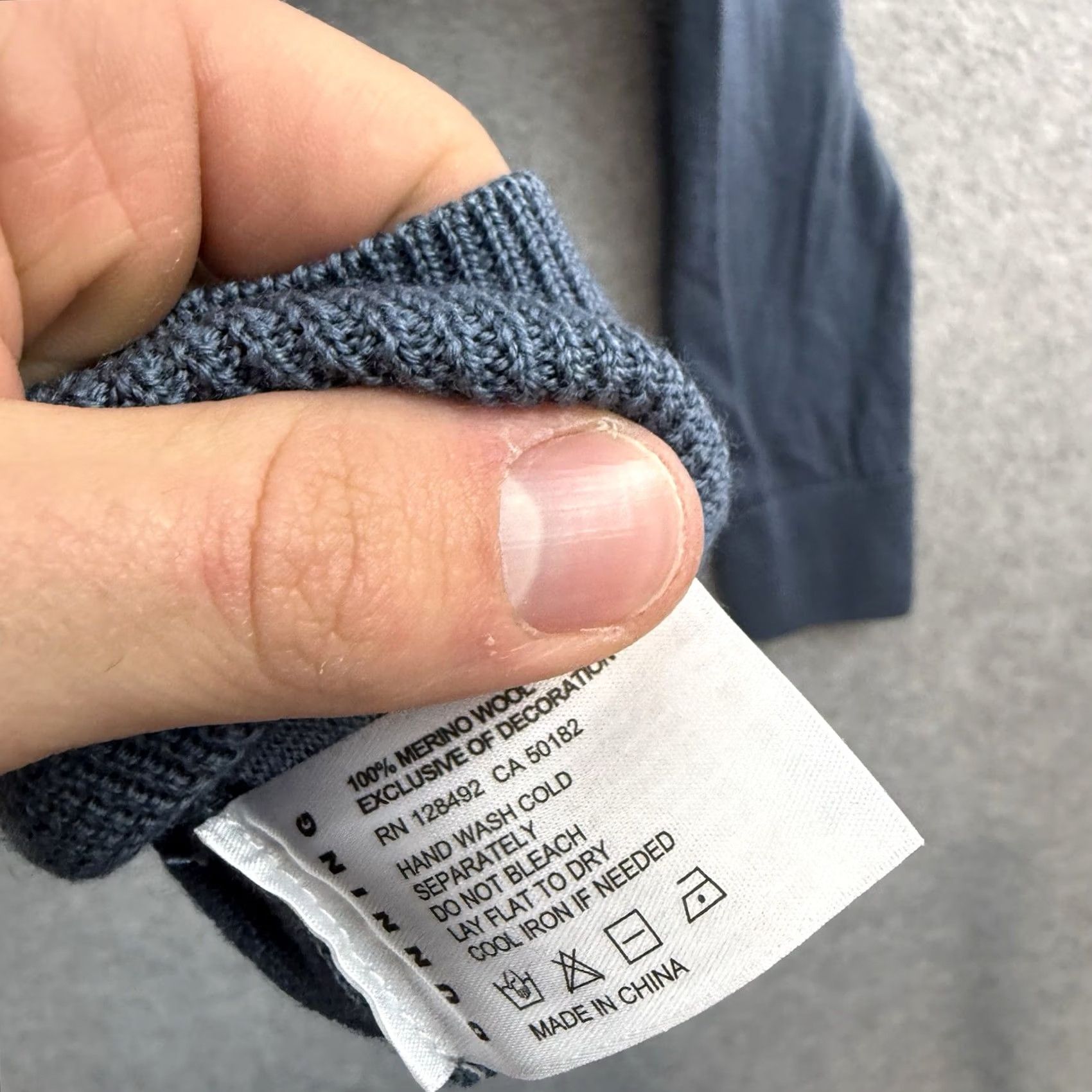 Vintage Dunning Merino Wool Knit Men M Blue Lightweight Pullover Sweater Long Sleeve Mock Neck Knit Style 1/4 Zip Outdoor Breathing Size US M / EU 48-50 / 2 - 6 Thumbnail