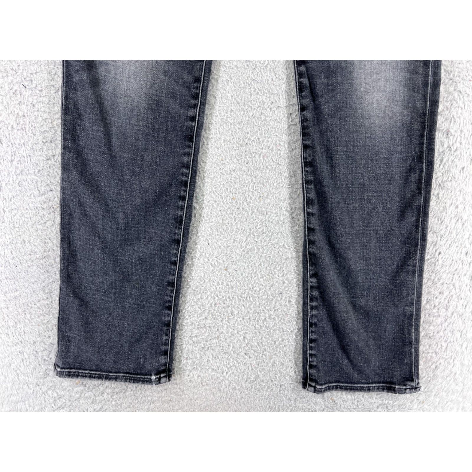 Lucky Brand Lucky Brand Jeans Womens Black Denim Straight Leg 25x30 Regular 5-Pocket Cotton Blend Low Rise Vintage? No Size 26" / US 2 / IT 38 - 2 Thumbnail