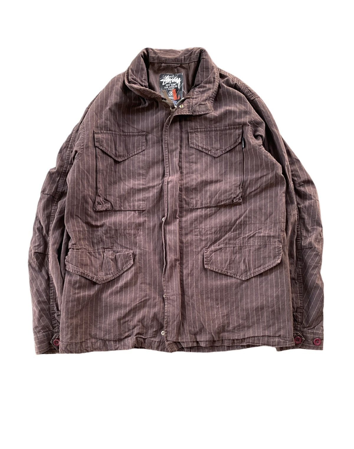 Stussy Vintage Stussy M56 Stripe Jacket Size US L / EU 52-54 / 3 - 1 Thumbnail