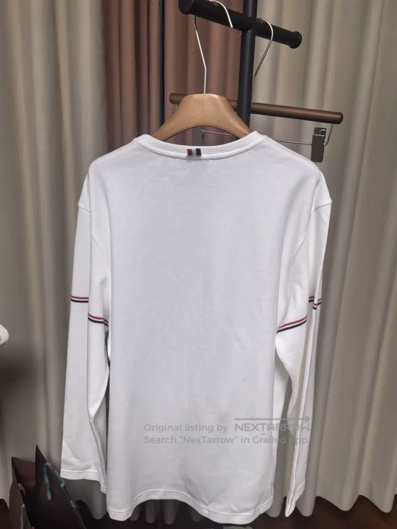 Thom Browne Thom Browne Knit Sleeve Label Long Sleeve Size US M / EU 48-50 / 2 - 7 Thumbnail