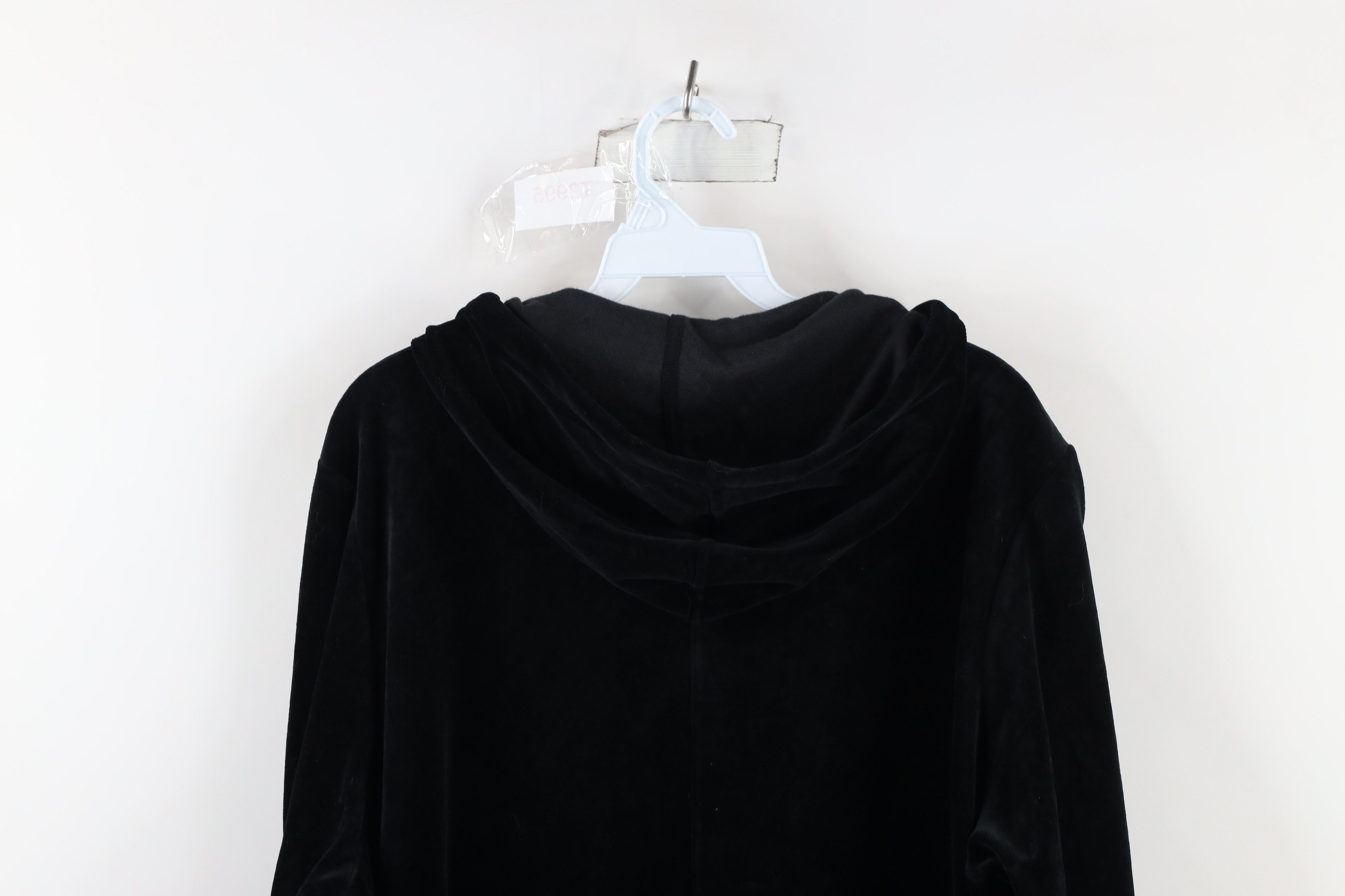 Ralph Lauren × Vintage Vintage 90s Ralph Lauren Full Zip Hoodie Sweatshirt Black Size XXL / US 16-18 / IT 52-54 - 9 Thumbnail