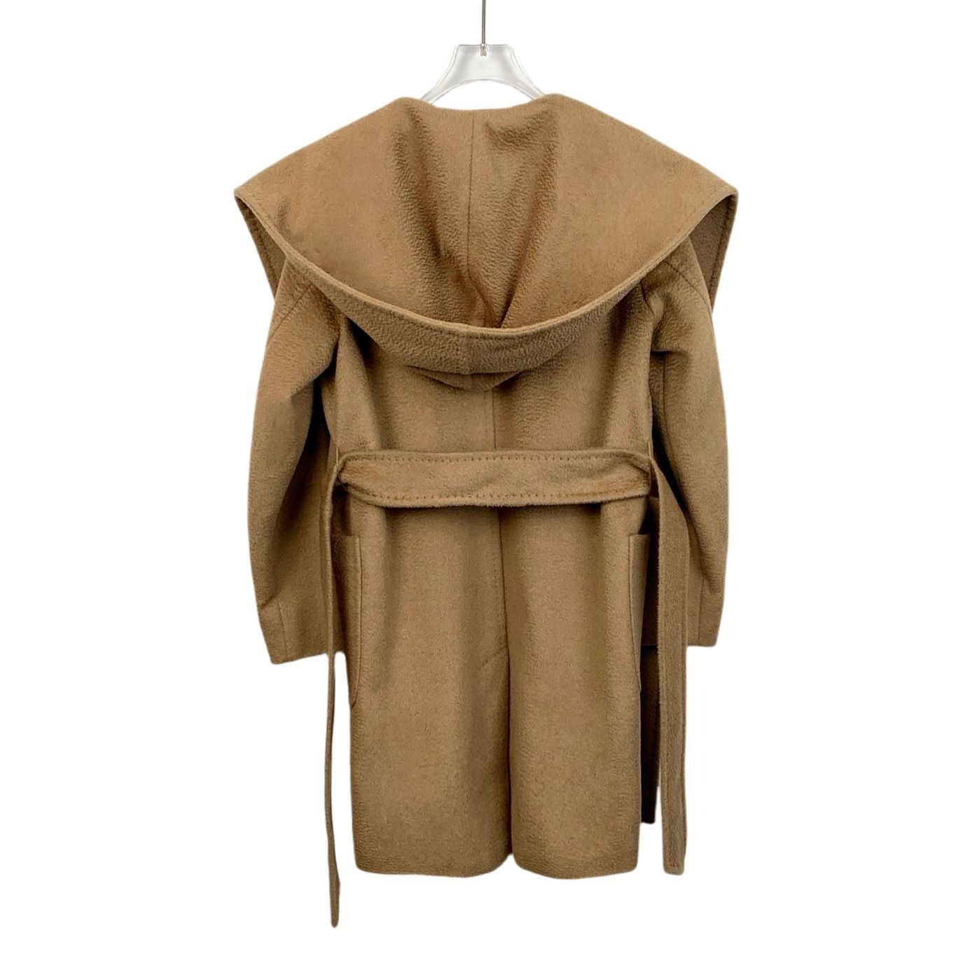 Max Mara Max Mara Brown Camel Wool Hooded Belted Robe Coat Size S / US 4 / IT 40 - 8 Thumbnail