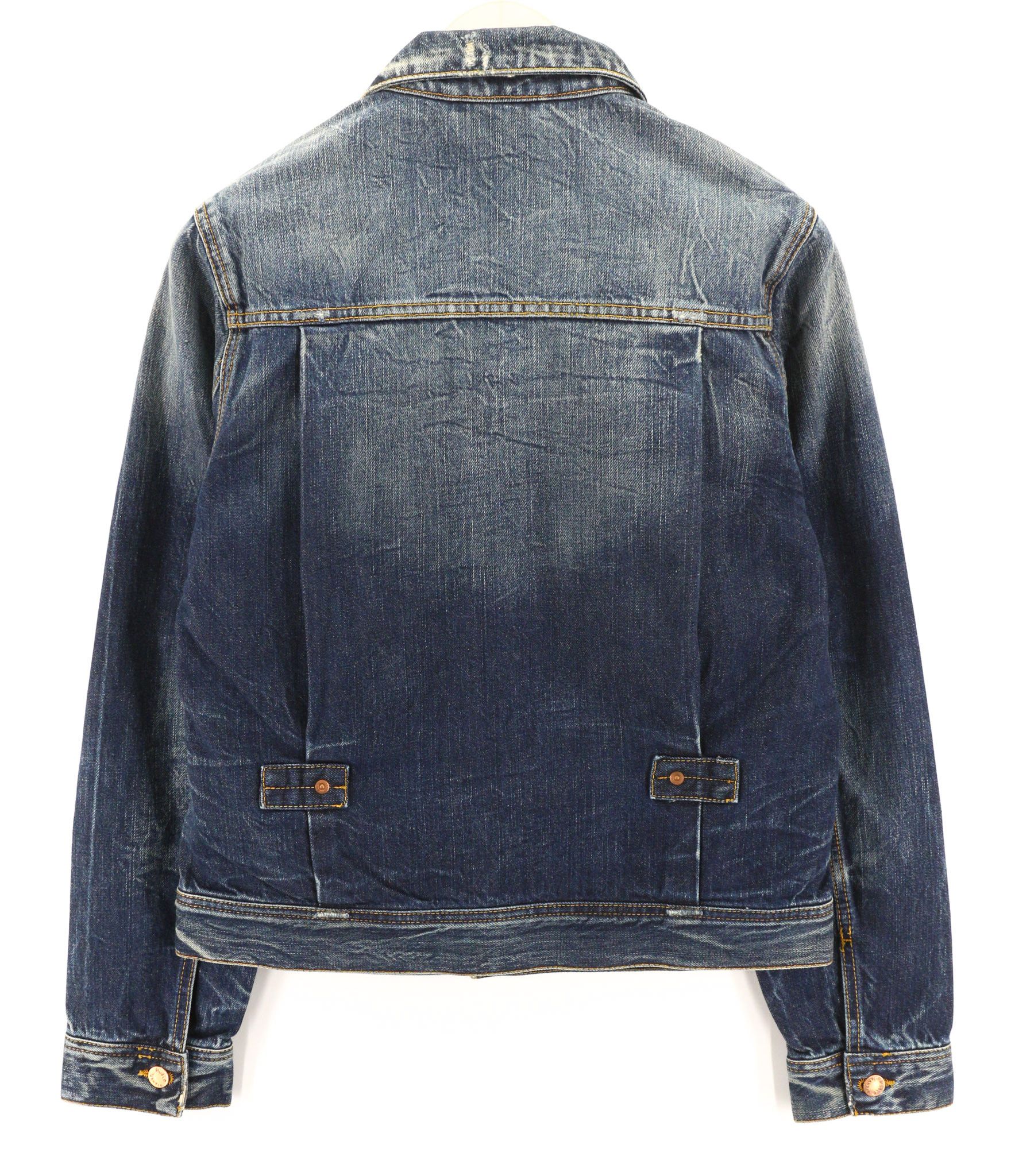 Nudie Jeans SONNY BATTERED M Cotton Denim Faded Jacket 80792 Size US M / EU 48-50 / 2 - 2 Thumbnail