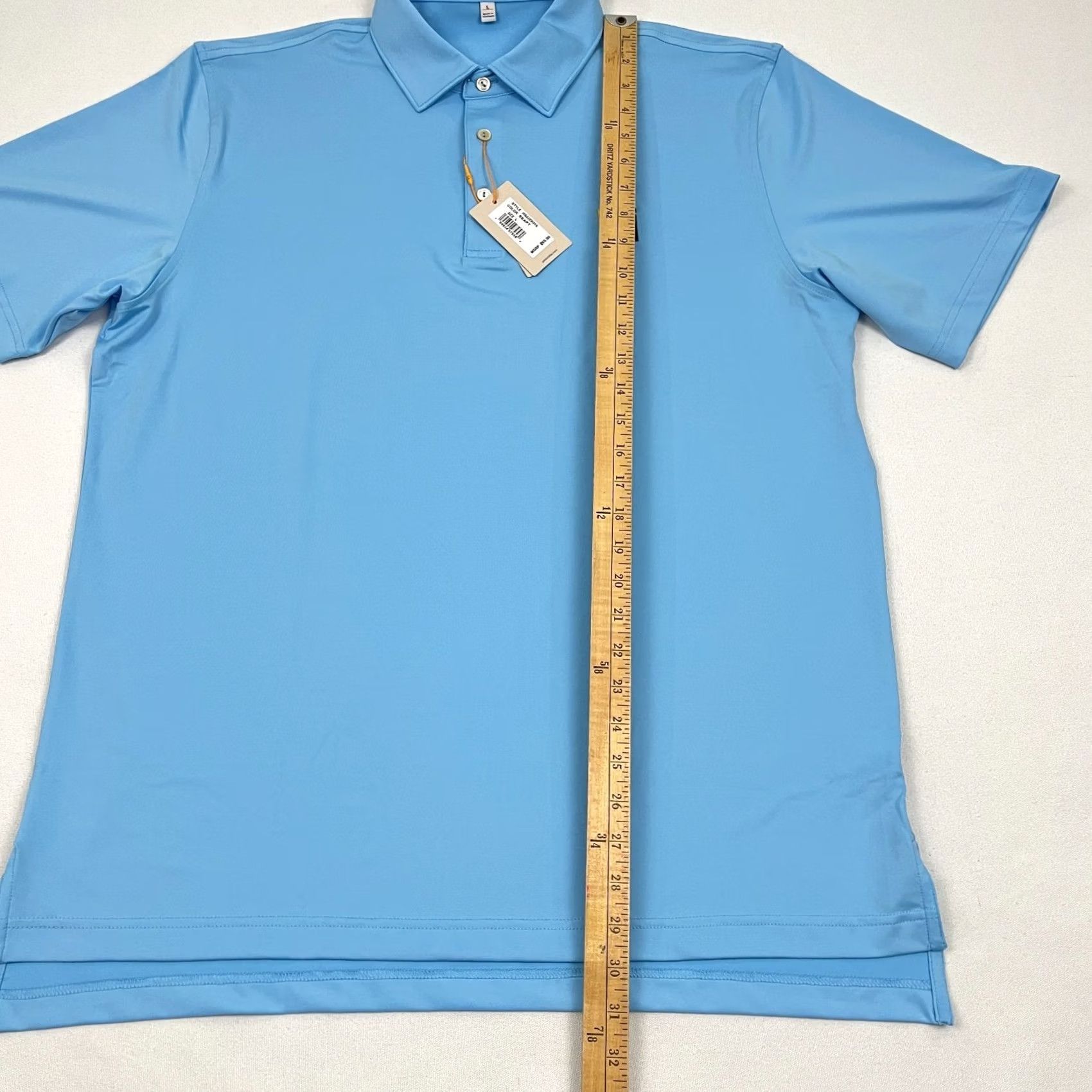 Peter Millar Peter Millar Summer Comfort Polo Shirt Mens L Blue Athletic Golf Preppy NEW Size US L / EU 52-54 / 3 - 5 Thumbnail