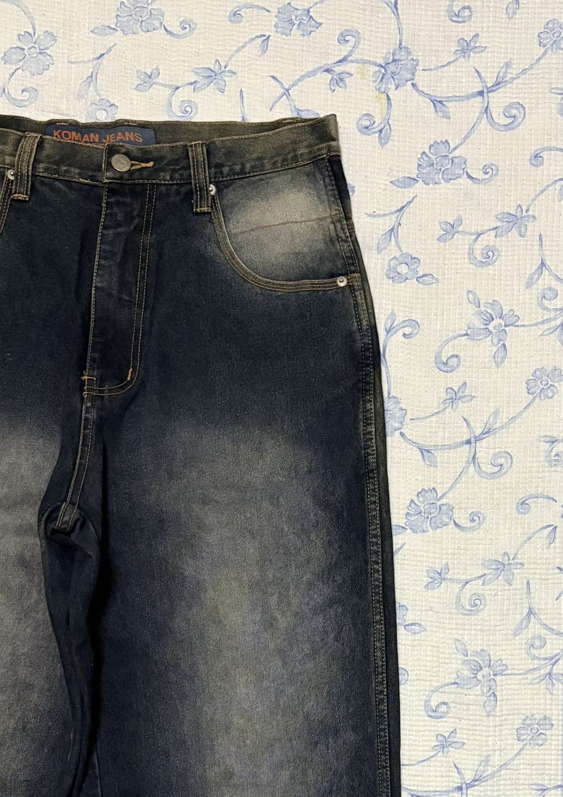 Koman Koman Jeans Straight Cut Jeans Streetwear Denim Size US 33 - 7 Thumbnail