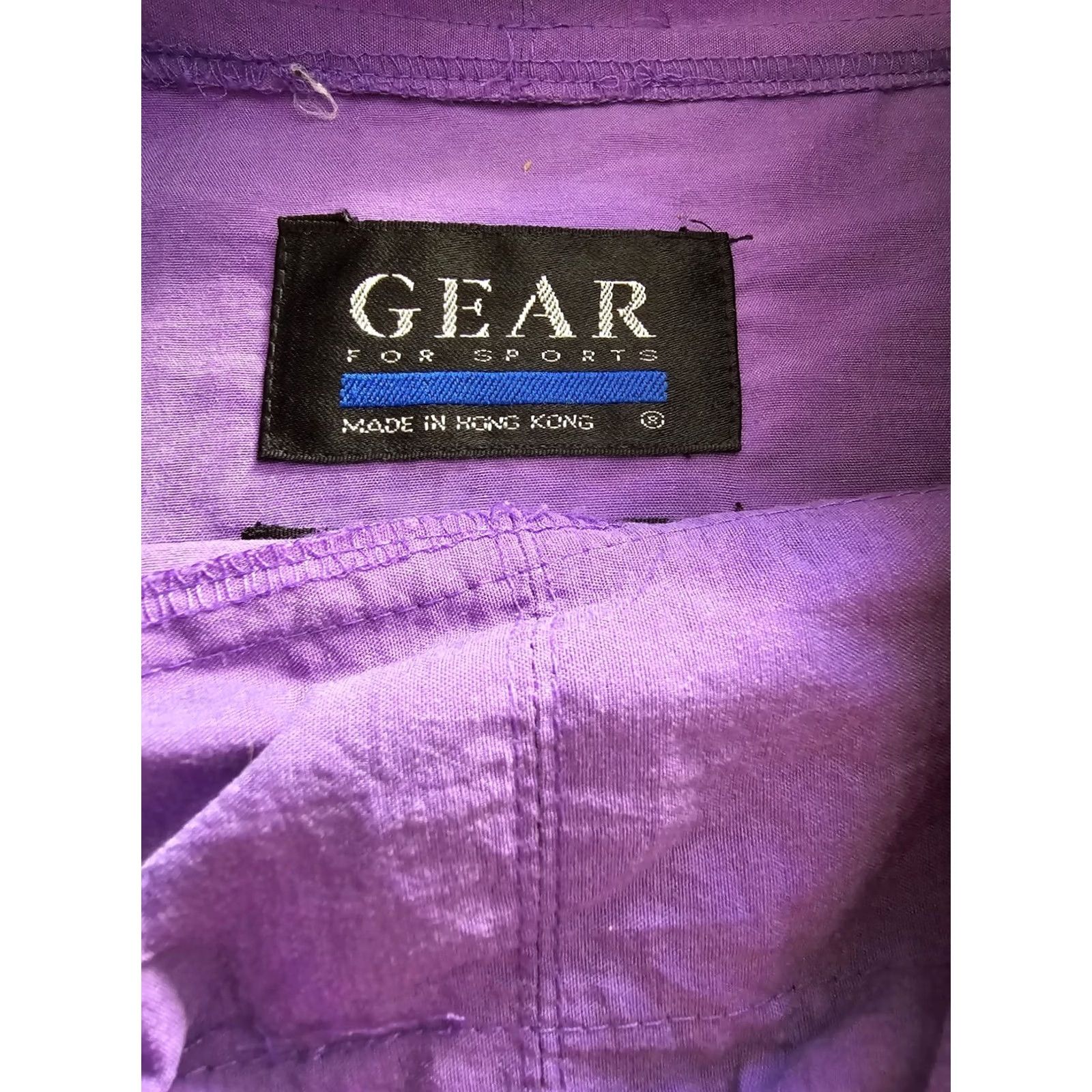 Vintage VINTAGE Mackinac Island Purple Wind Breaker Jacket Unisex Medium-XL 80s 90s GEAR FOR SPORTS Windbreaker Jacket Womens Mens Size M / US 6-8 / IT 42-44 - 6 Thumbnail