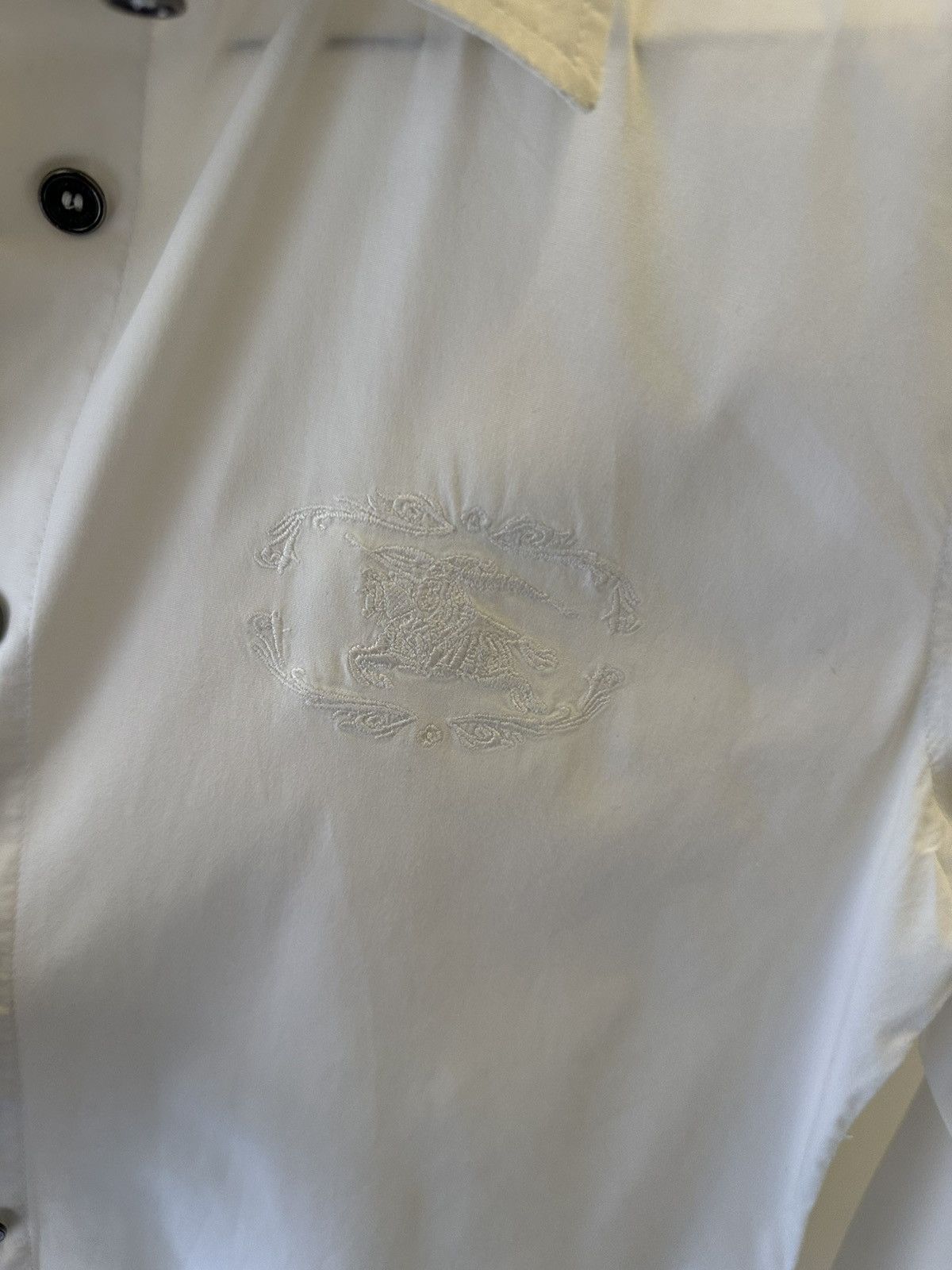 Burberry Burberry London White Cotton Shirt (Size S) Size S / US 4 / IT 40 - 4 Thumbnail