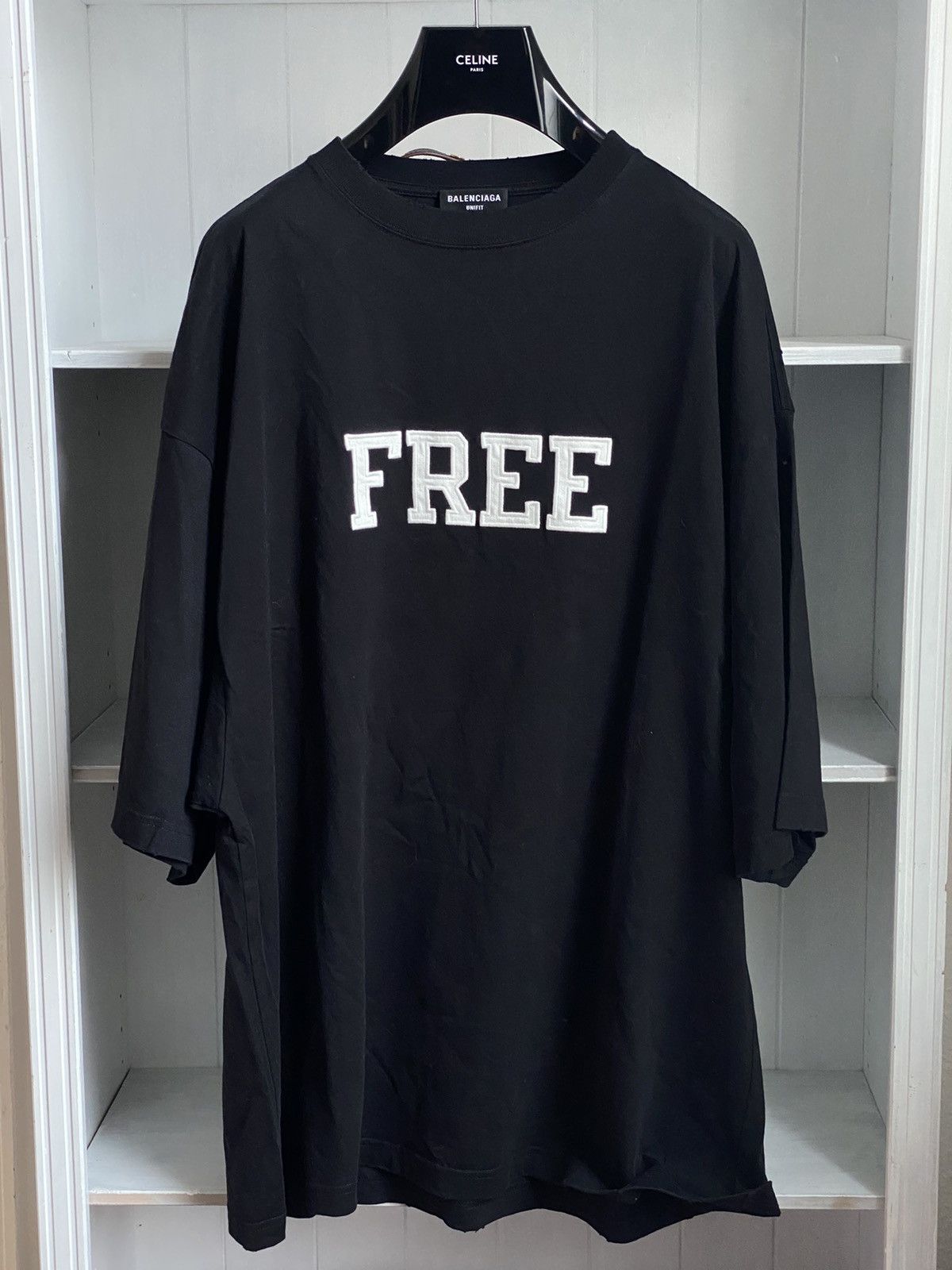 Balenciaga Balenciaga FREE T-Shirt M XL distressed | Grailed