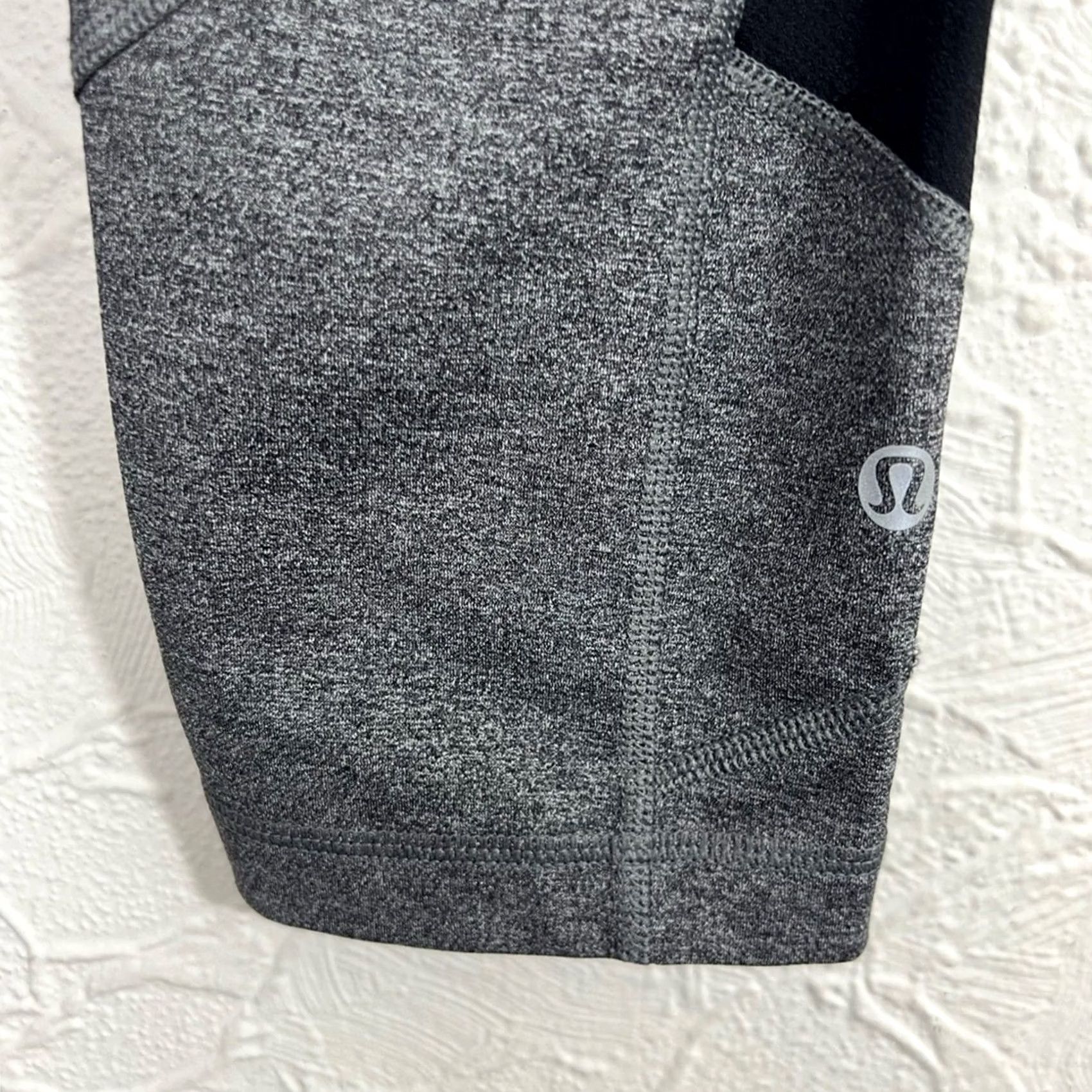 Lululemon Lululemon Pace Rival Crop 22" Leggings Women's 6 Heathered Gray Capri Activewear Nike? Size 28" / US 6 / IT 42 - 3 Thumbnail