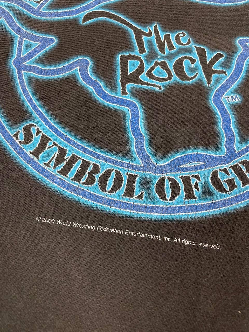 WWE Vintage WWF WWE The Rock Wrestling 2000 T Shirt Size US L / EU 52-54 / 3 - 5 Thumbnail