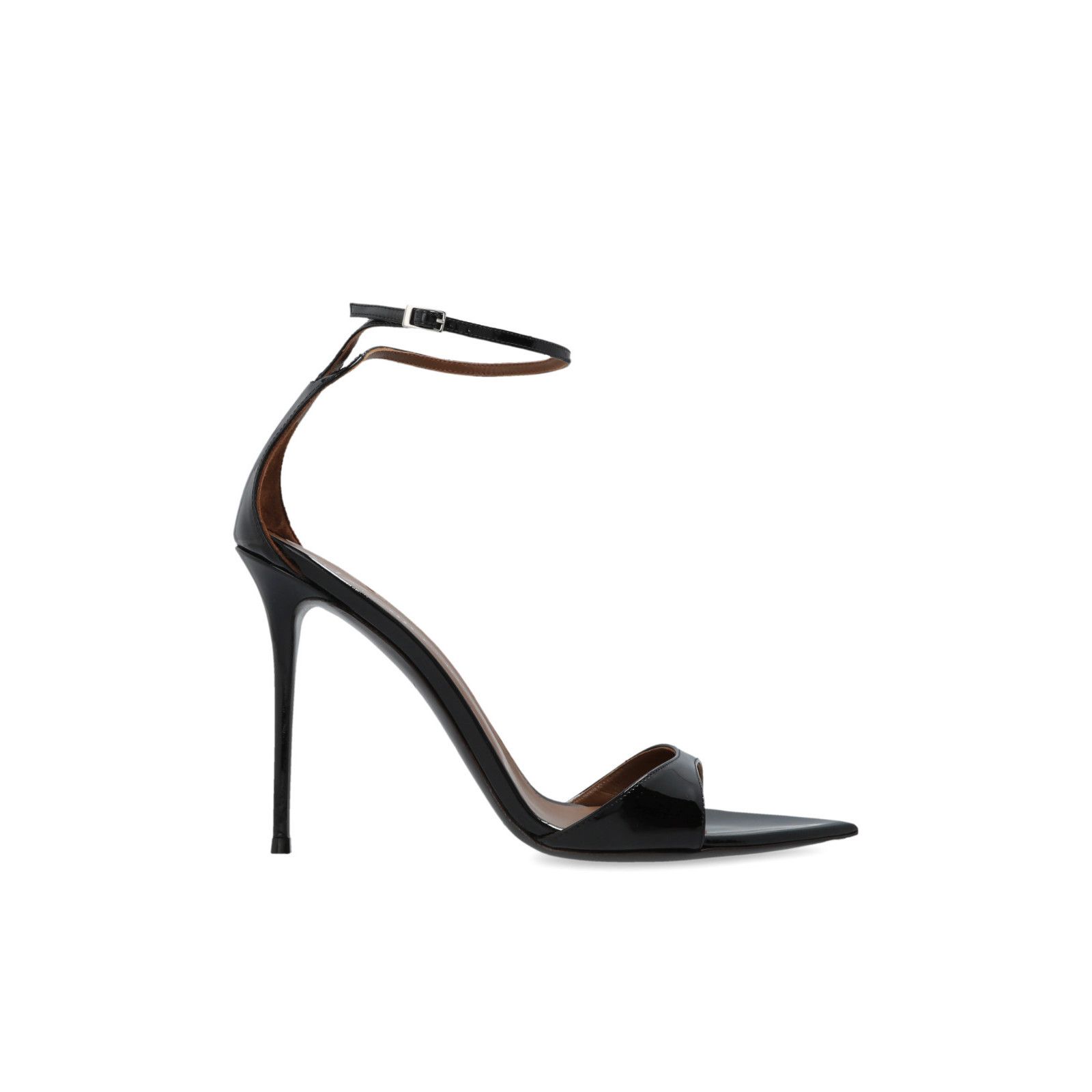 Giuseppe Zanotti Intrigo Black Leather 115mm Heel Sandals Ne