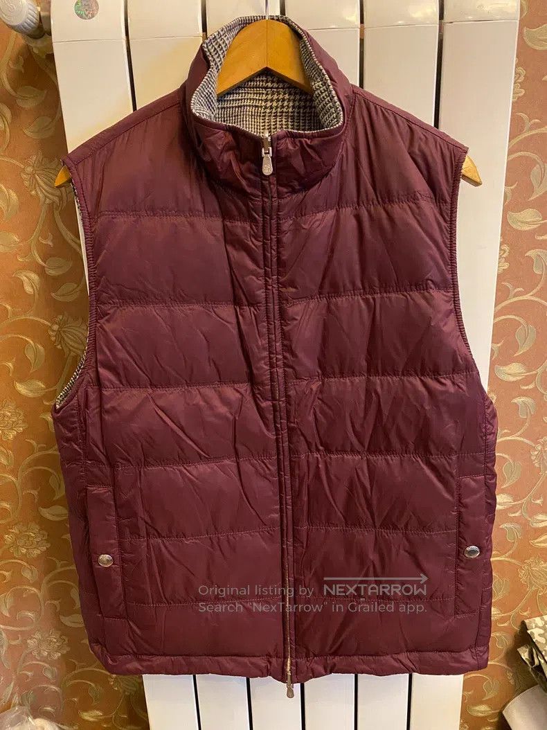 Brunello Cucinelli Brunello Cucinelli Cashmere reversible down vest Size US M / EU 48-50 / 2 - 3 Thumbnail