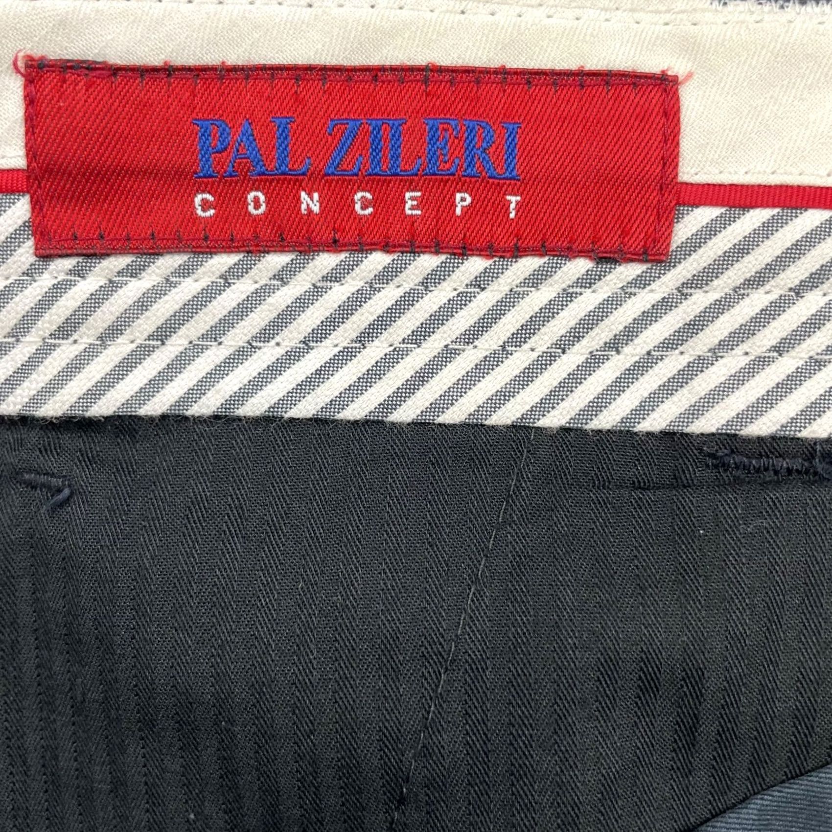 Pal Zileri VINTAGE Pal Zileri Pants Shirt Chino Navy Blue 34x30 Mens Pleated 100% Cotton Regular Standalone: 34x30 placement maintained Size US 34 / EU 50 - 5 Thumbnail
