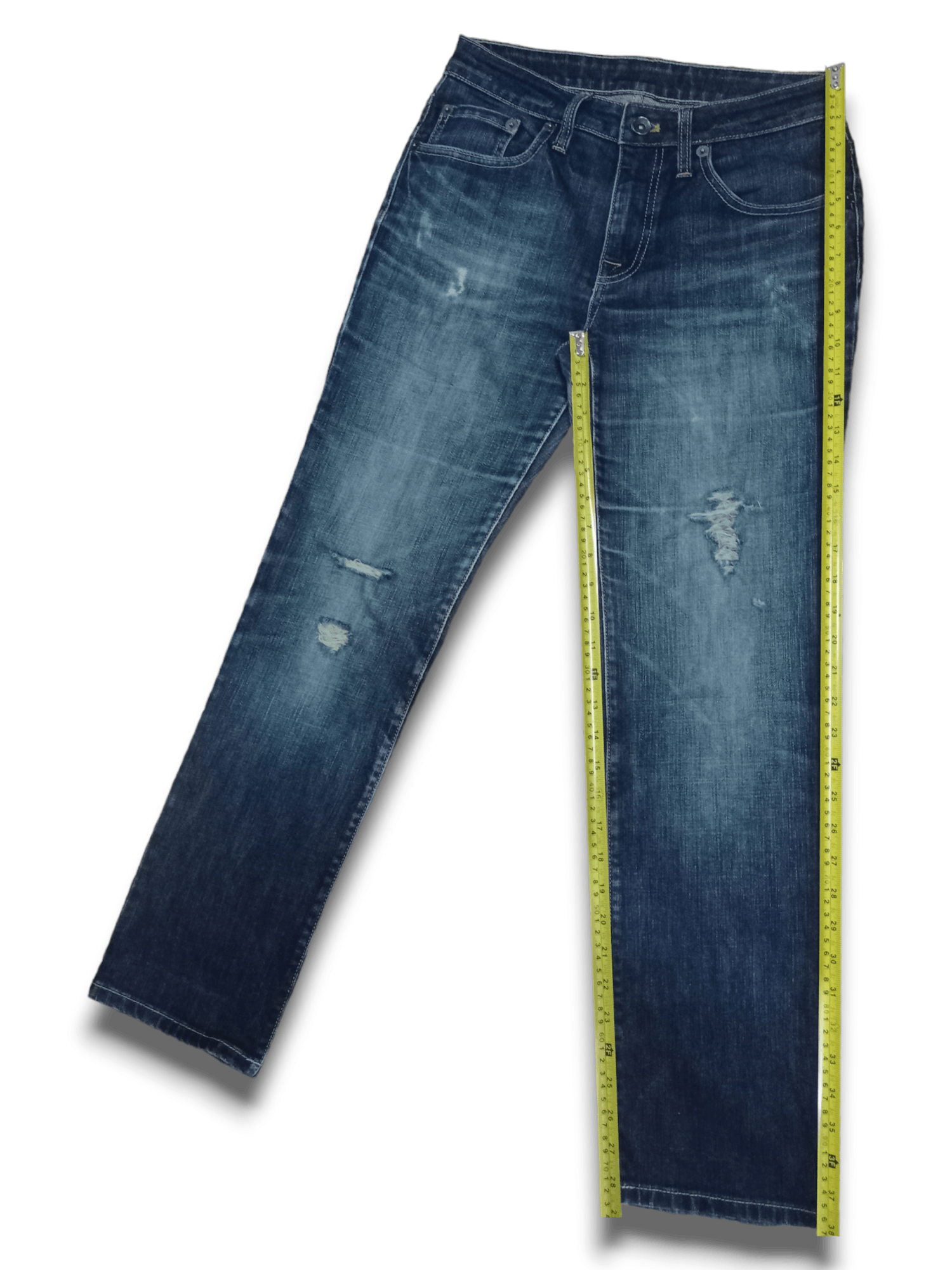 Japanese Brand × Vintage SALES🔥 Vintage Japanese Brand Distressed Jeans Size US 29 - 9 Thumbnail