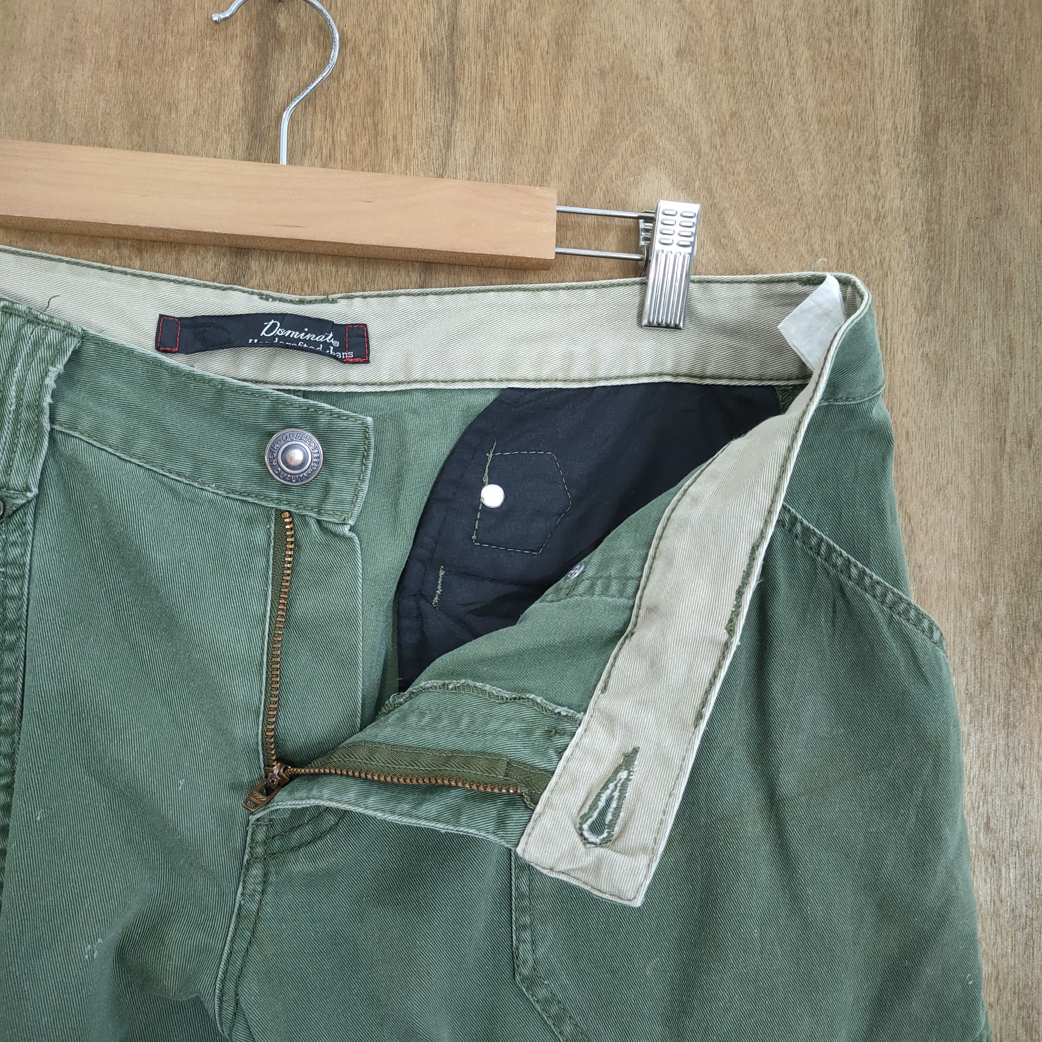 Japanese Brand VINTAGE DOMINATED FADED GREEN CARGO PANTS Size US 34 / EU 50 - 11 Thumbnail