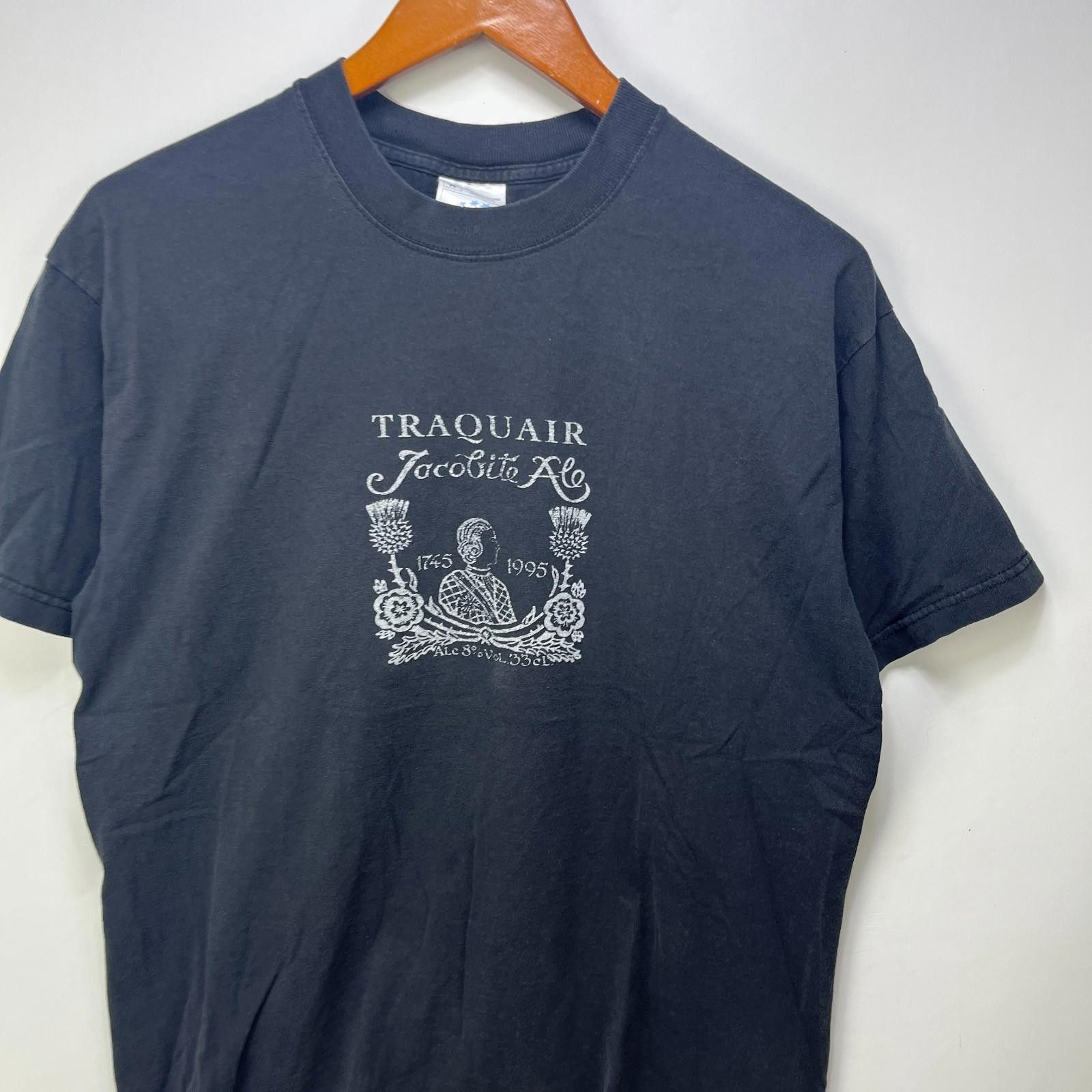 Vintage Vintage 90s Scotland Ale Sun Faded Black T Shirt Medium Size US L / EU 52-54 / 3 - 2 Thumbnail