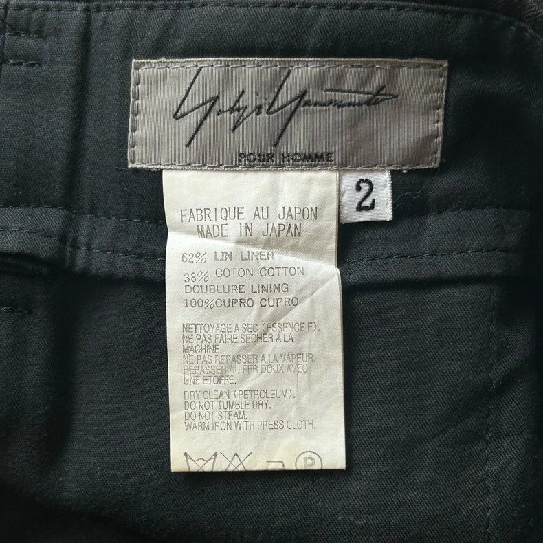 Yohji Yamamoto Yohji Yamamoto size 2 09 SS "hand" series linen trousers 2 Size US 28 / EU 44 - 7 Thumbnail