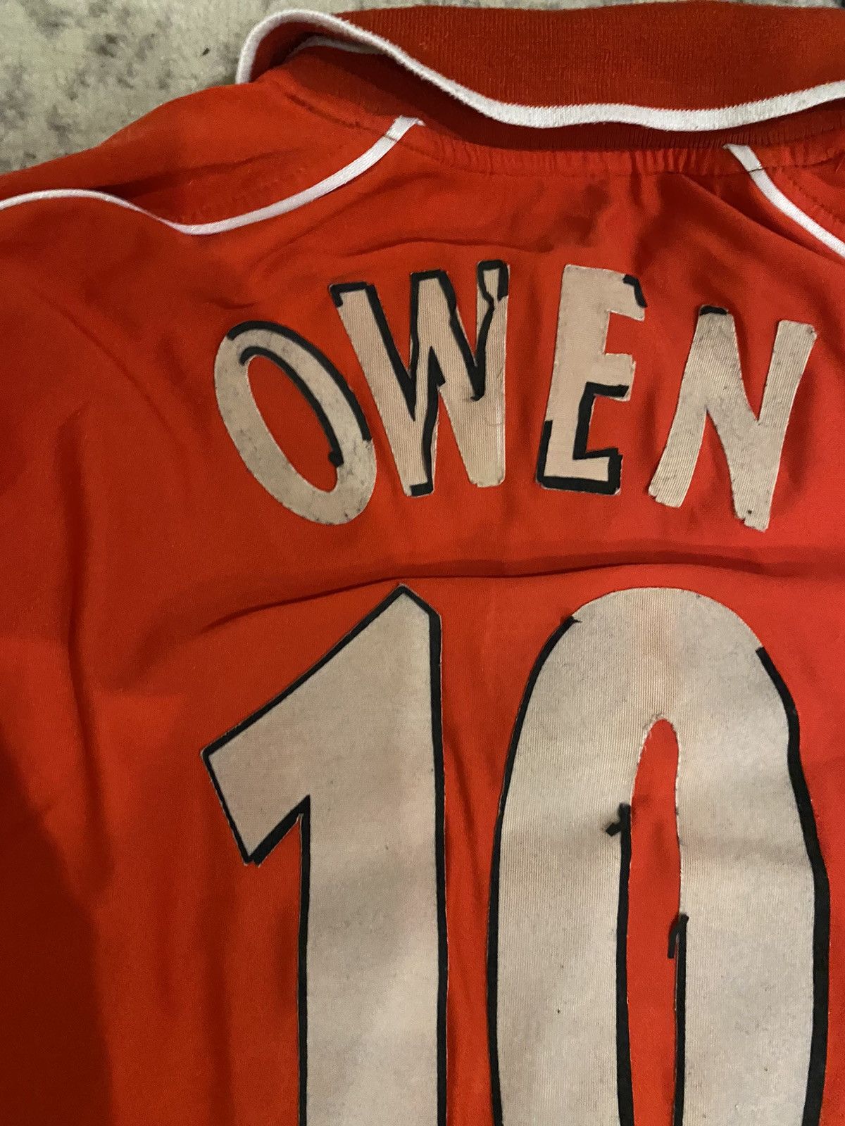 Vintage Vintage Long sleeve Jersey Liverpool Owen #10 Retro Rare Size US M / EU 48-50 / 2 - 8 Thumbnail