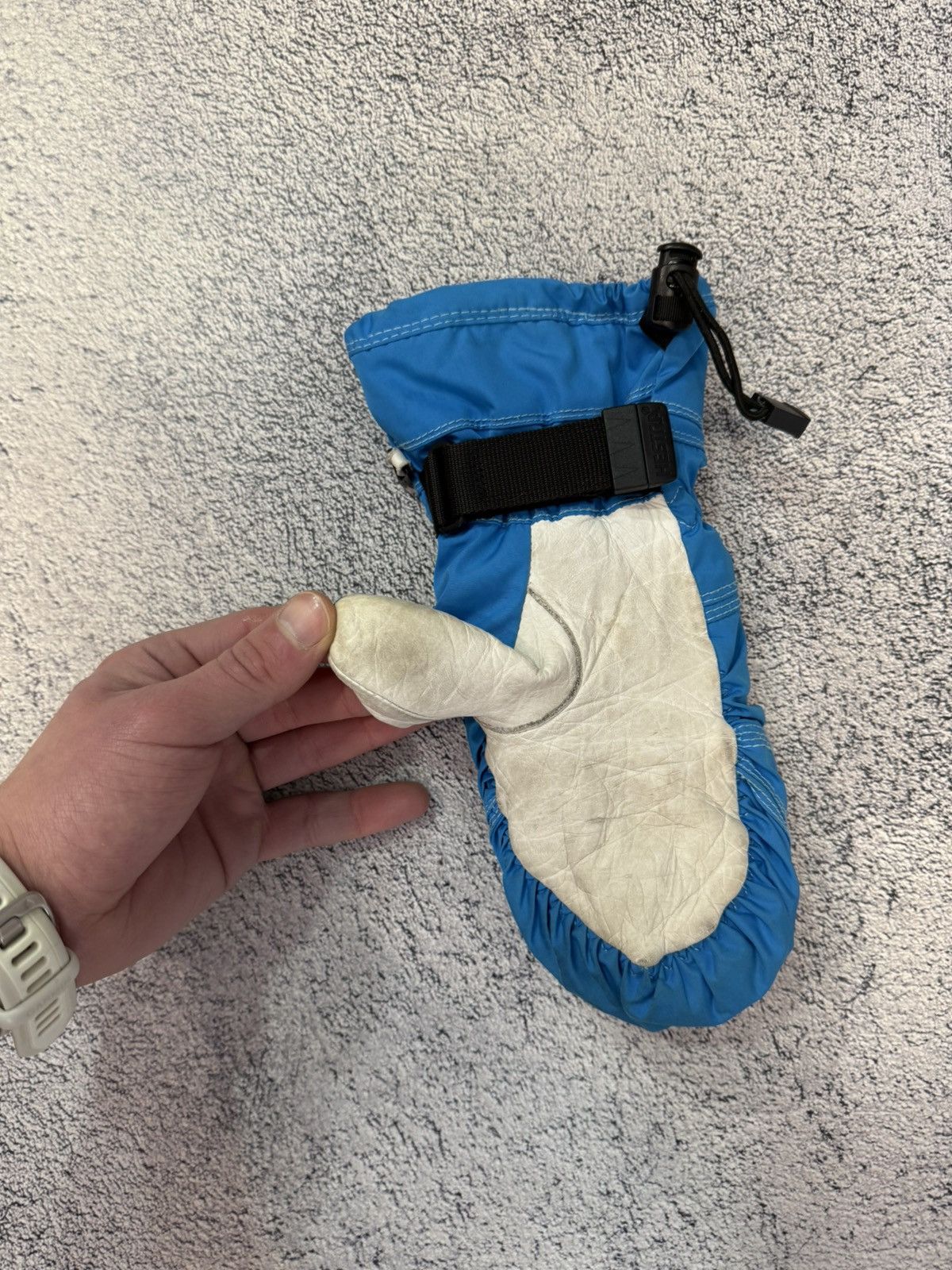 Hestra Hestra Mittens Size 6 Primaloft C-Zone Leather Snow Gloves Size 26 - 11 Thumbnail