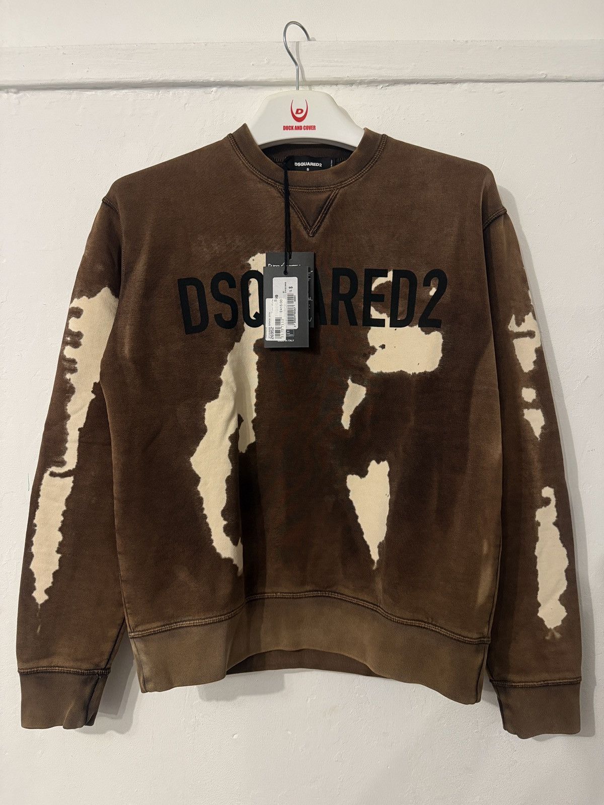 Dsquared2 Dsquared2 Brown And White Sweatshirt Small Size US S / EU 44-46 / 1 - 1 Thumbnail