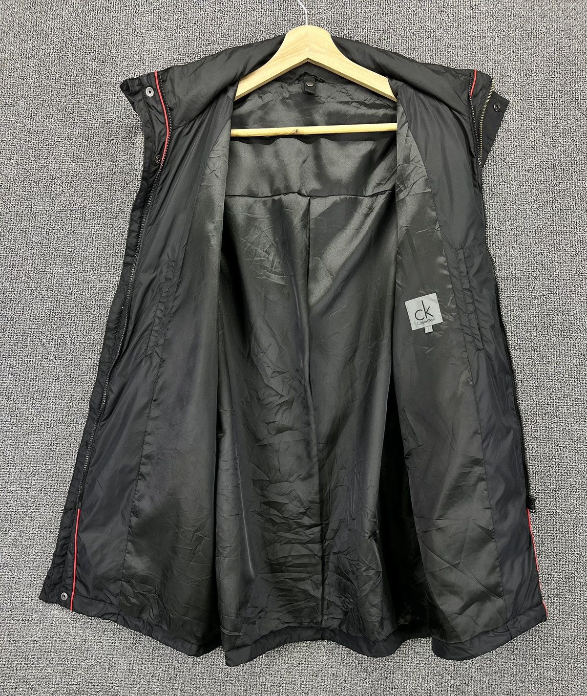 Calvin Klein Vintage Calvin Klein Black Zip Up Luxury Long Jacket Size US L / EU 52-54 / 3 - 6 Thumbnail