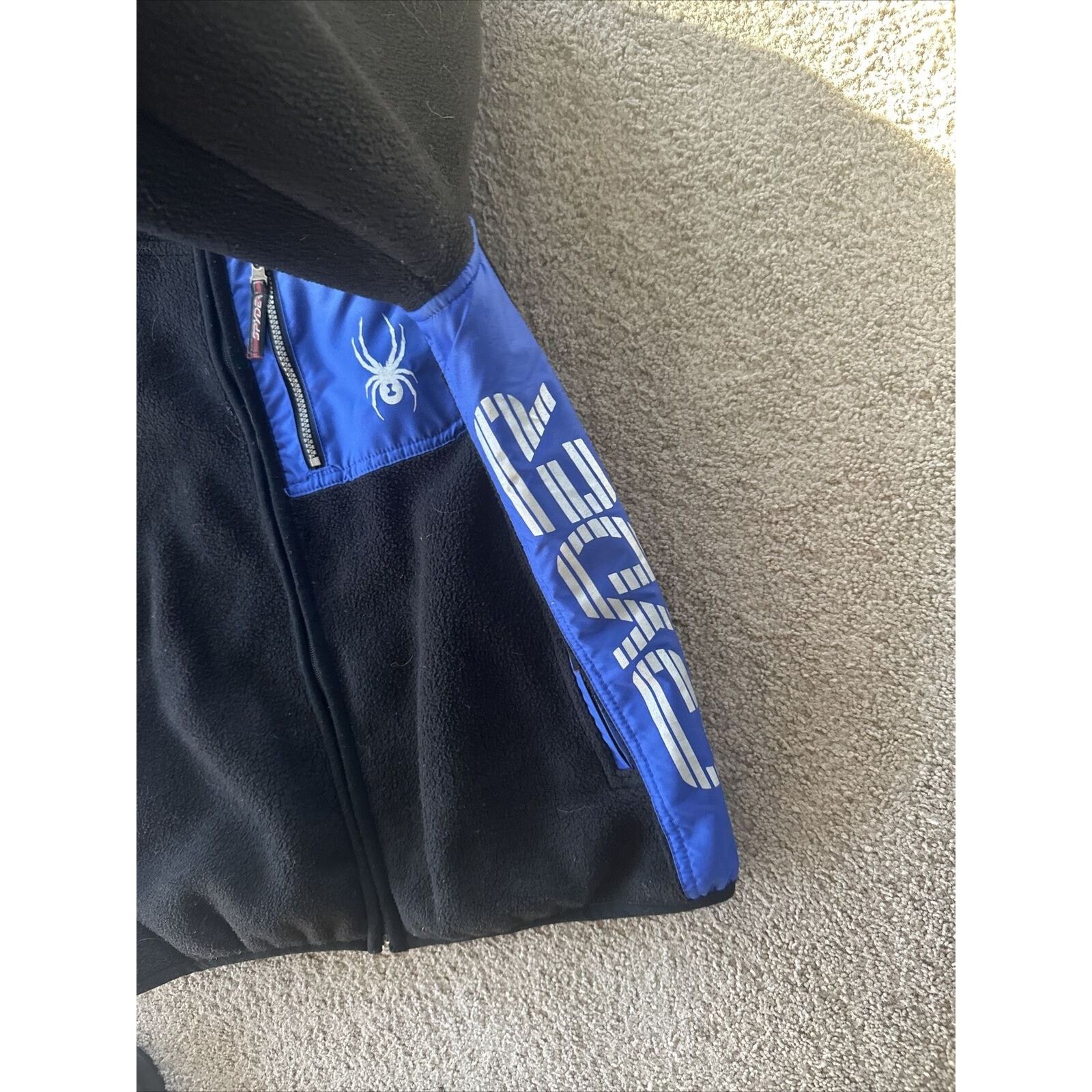 Spyder Spyder Fleece Zip Up Jacket Adult Medium Blue Black Ski Size US M / EU 48-50 / 2 - 2 Thumbnail