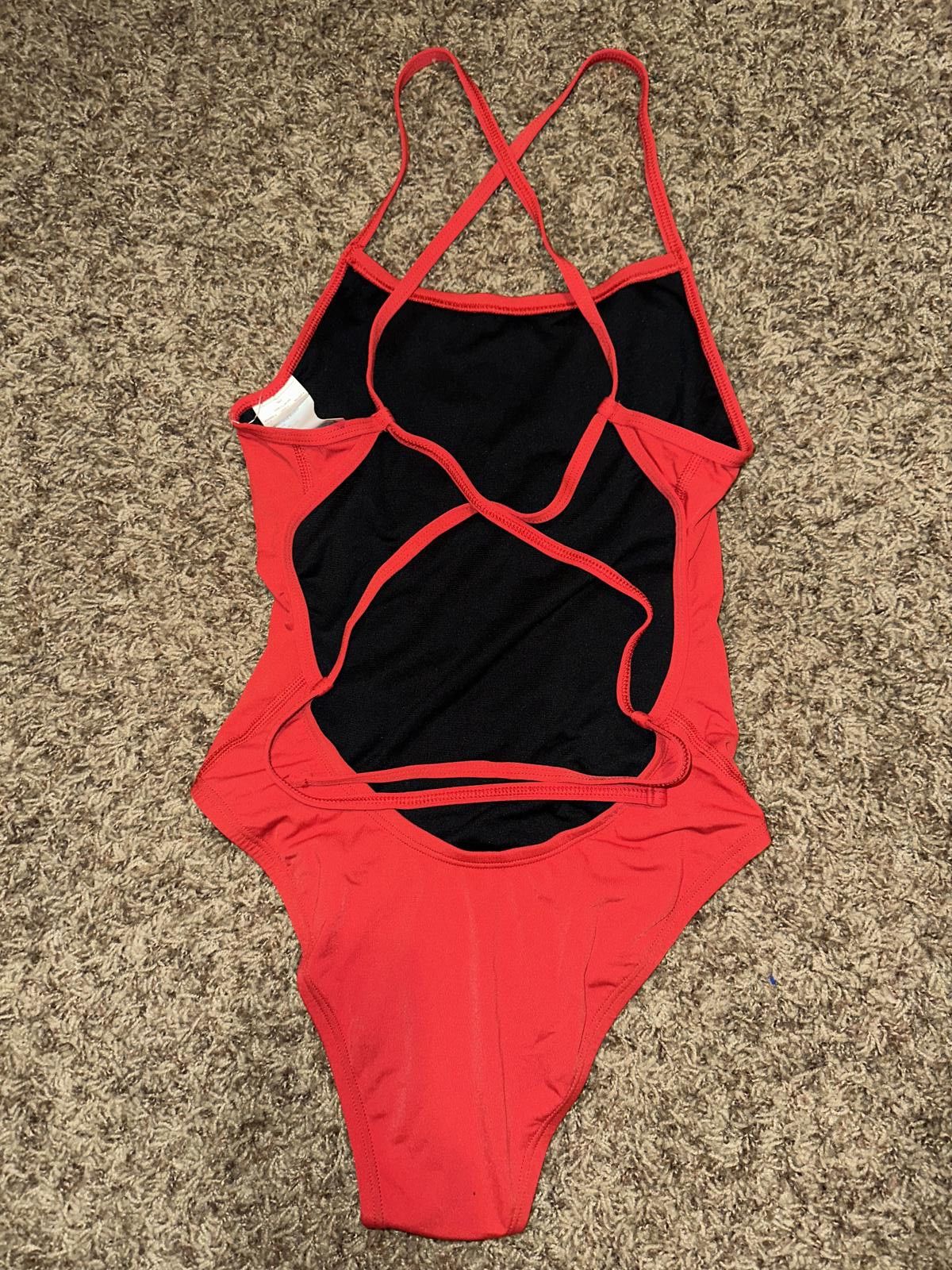 Nike Nike Swim Women's Lace-Up Tie-Back One-Piece Swimsuit Size ONE SIZE - 3 Thumbnail