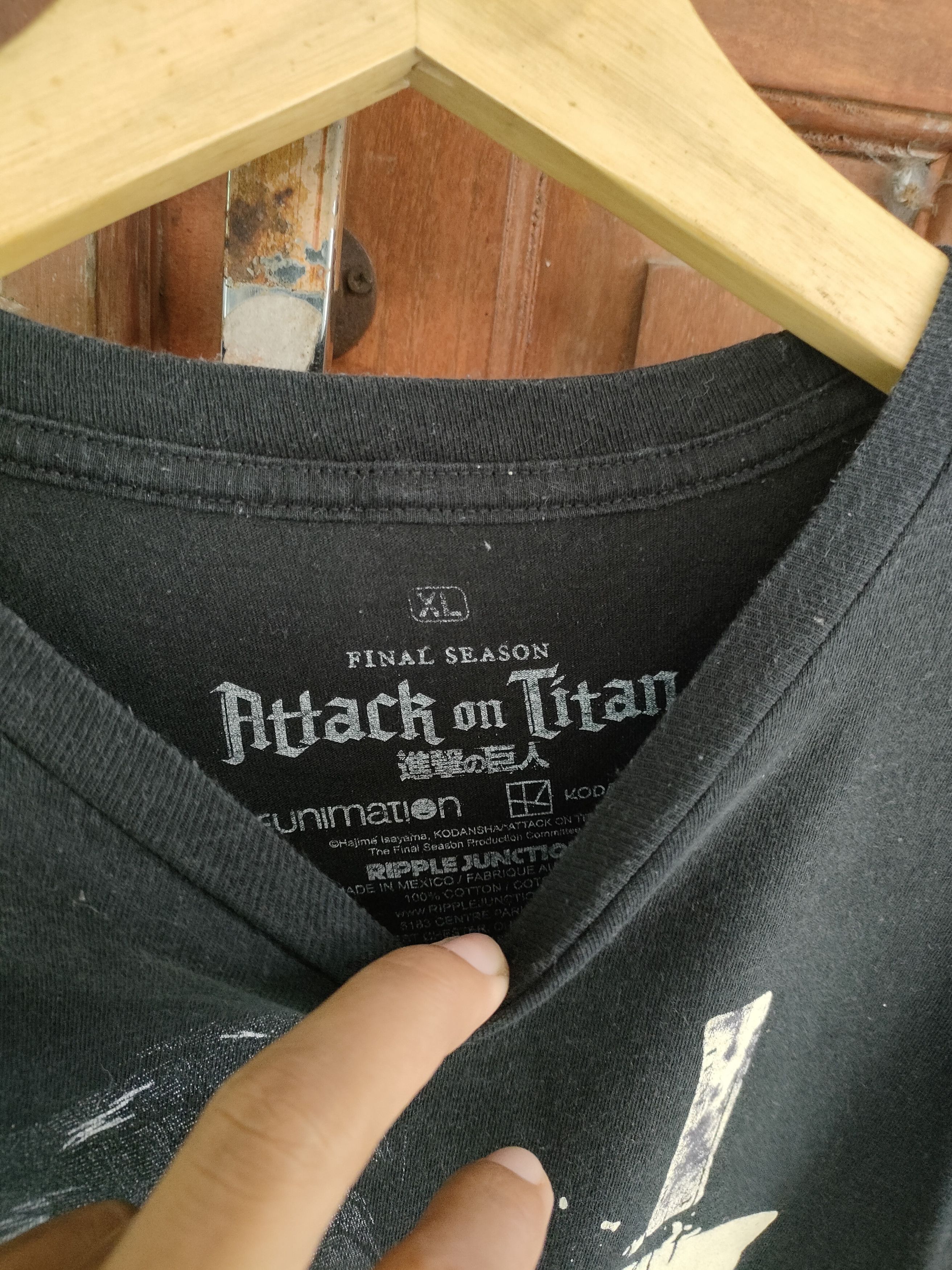 Anime Eren Yeger Attack On Titan T-Shirt Size US XXL / EU 58 / 5 - 2 Thumbnail