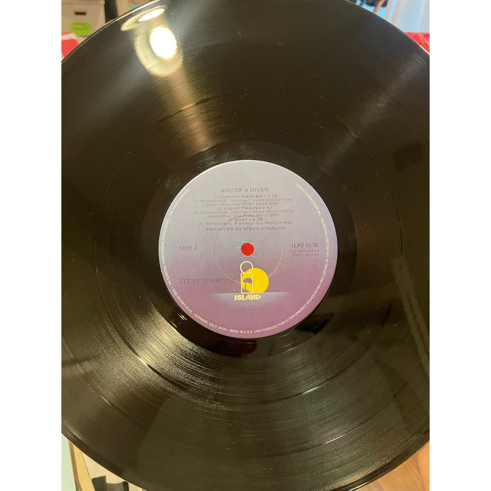 INTENTIONALLY BLANK Steve Winwood - Arc Of A Diver LP vintage vinyl record rock Size ONE SIZE - 4 Thumbnail